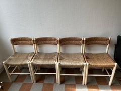 Four "Dordogne " chairs by Charlotte Perriand/Robert Sentou, France, 1950's