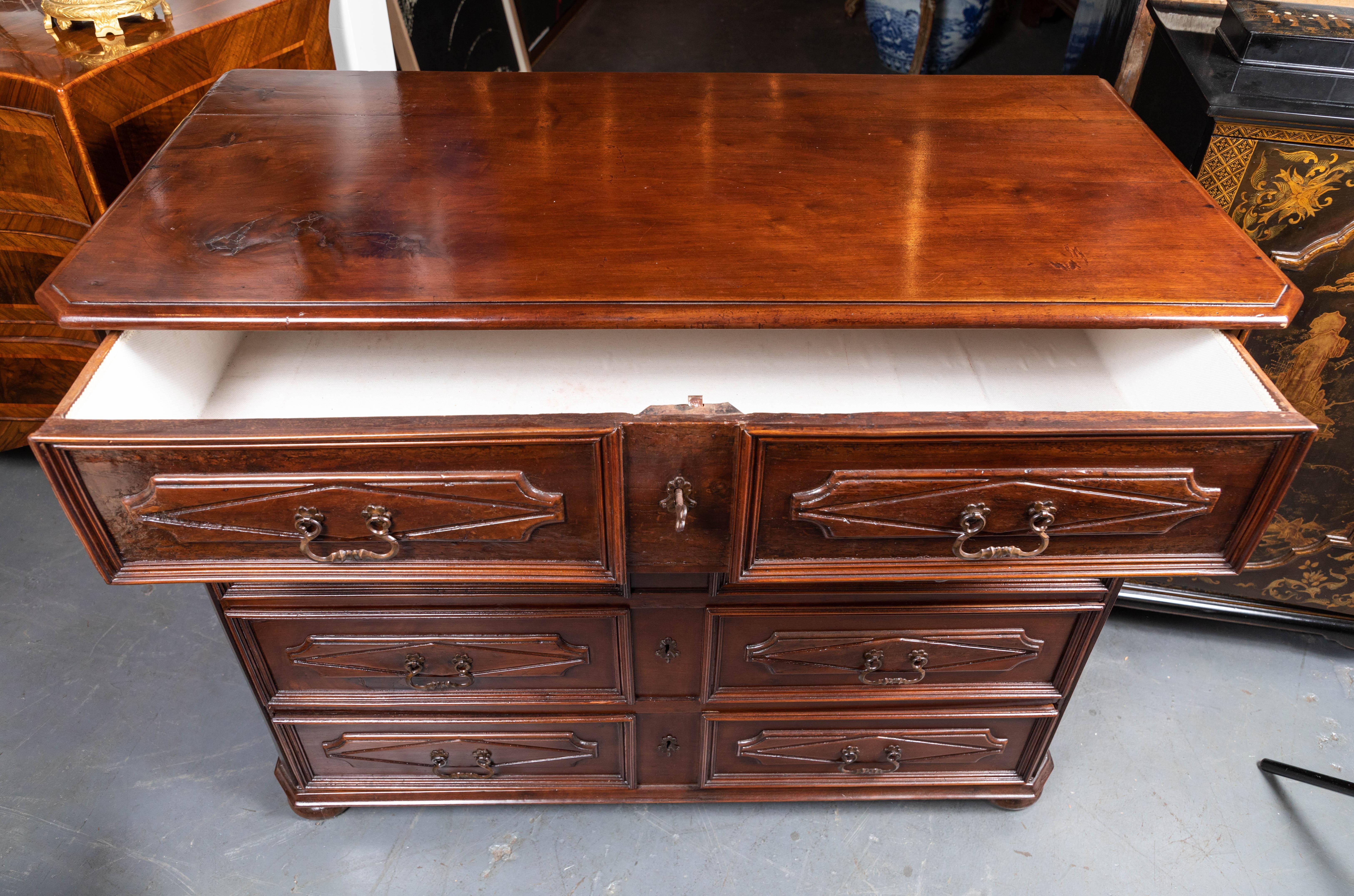 Early 19th Century Four-Drawer, Antique Tuscan Commode