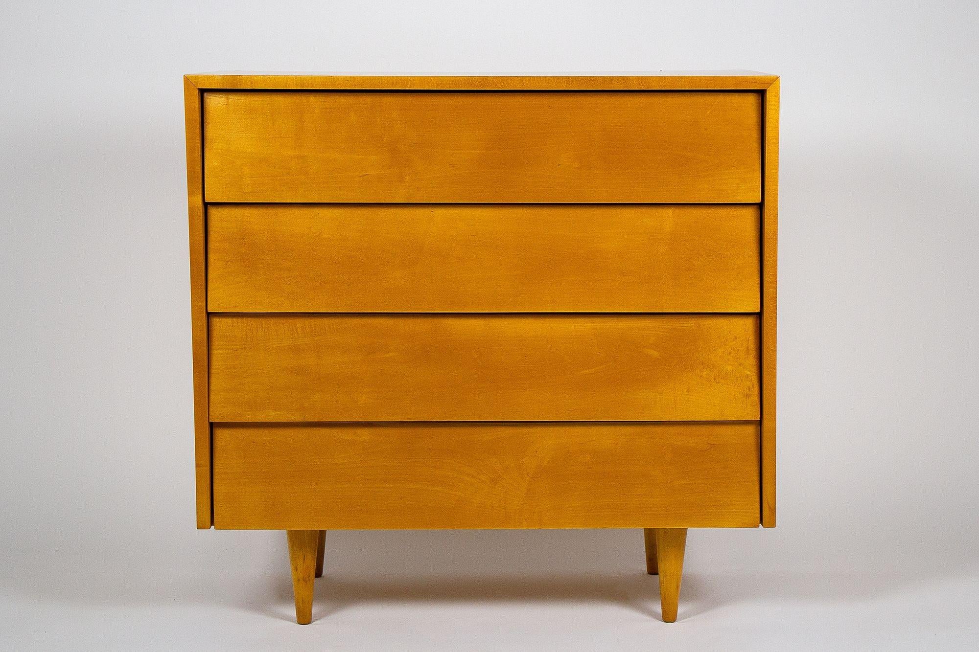 Pair of four drawer chests designed by Florence Knoll, 1948 for Knoll International.
