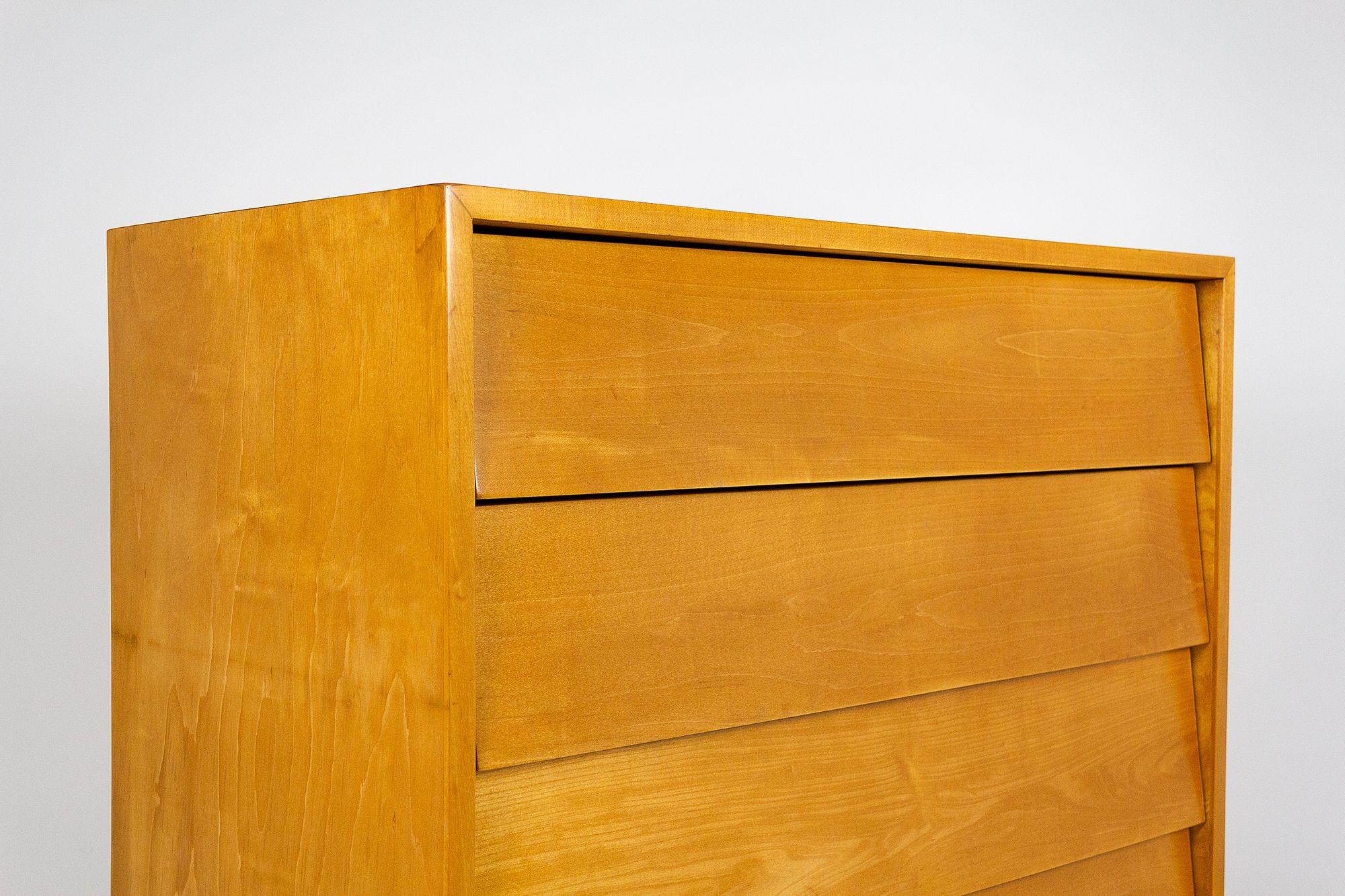 Maple Four Drawer Chest by Florence Knoll for Knoll International For Sale