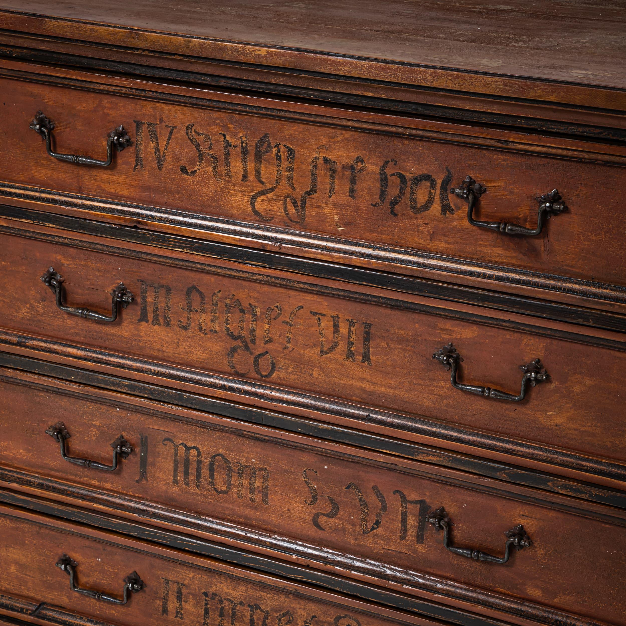 Four-Drawer Chest, Late 18th Century, Germany In Good Condition For Sale In Greding, DE