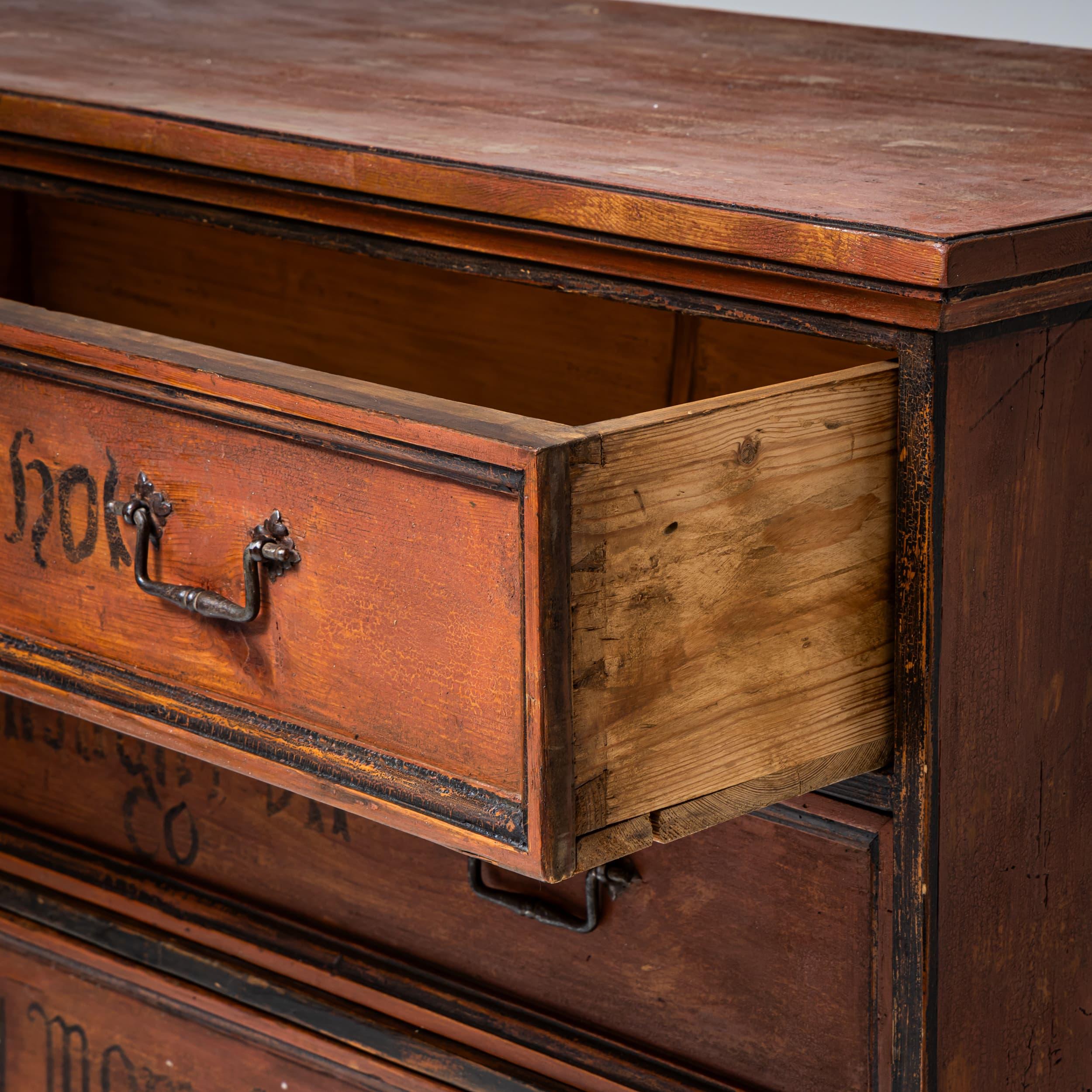 Four-Drawer Chest, Late 18th Century, Germany For Sale 1