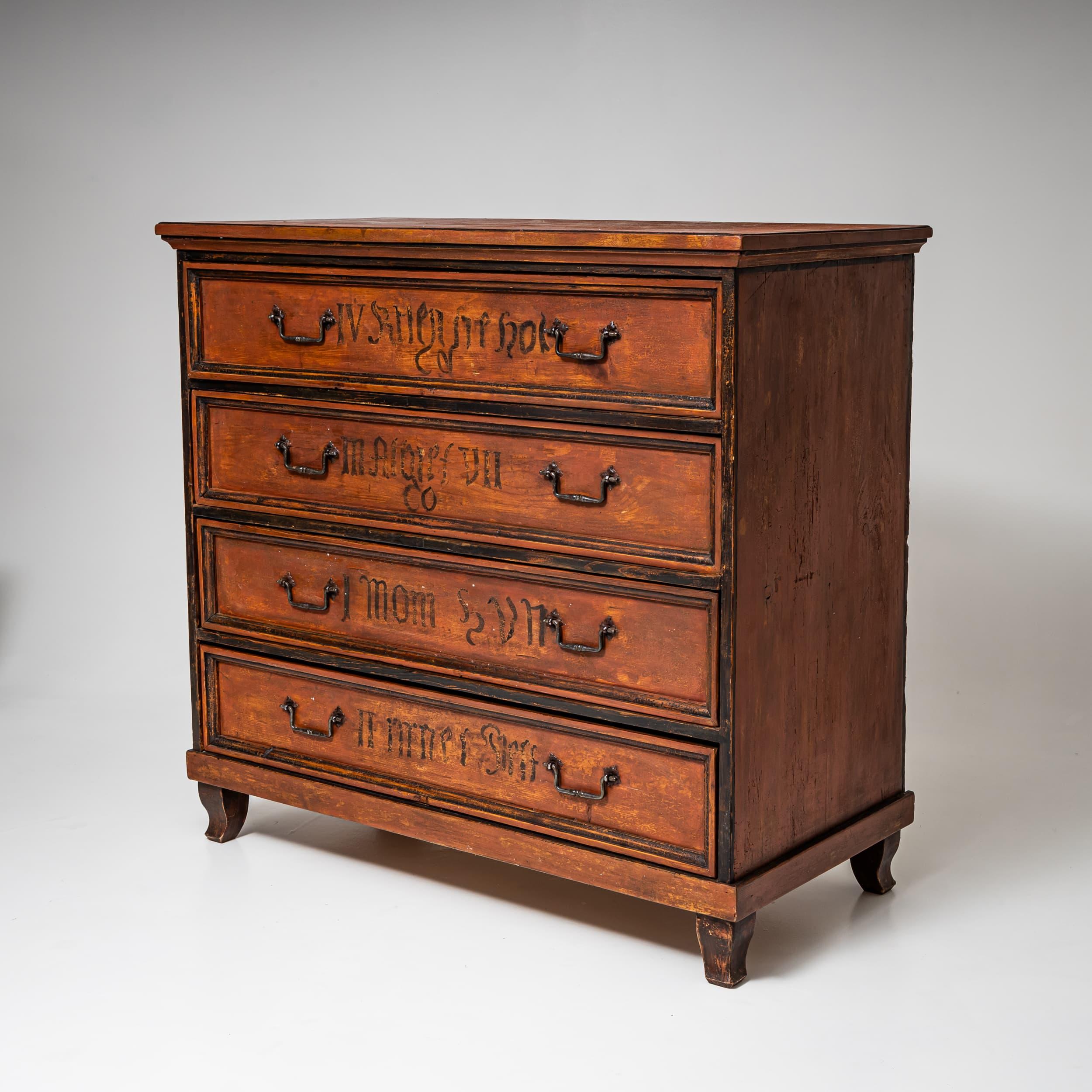 Four-Drawer Chest, Late 18th Century, Germany For Sale 2