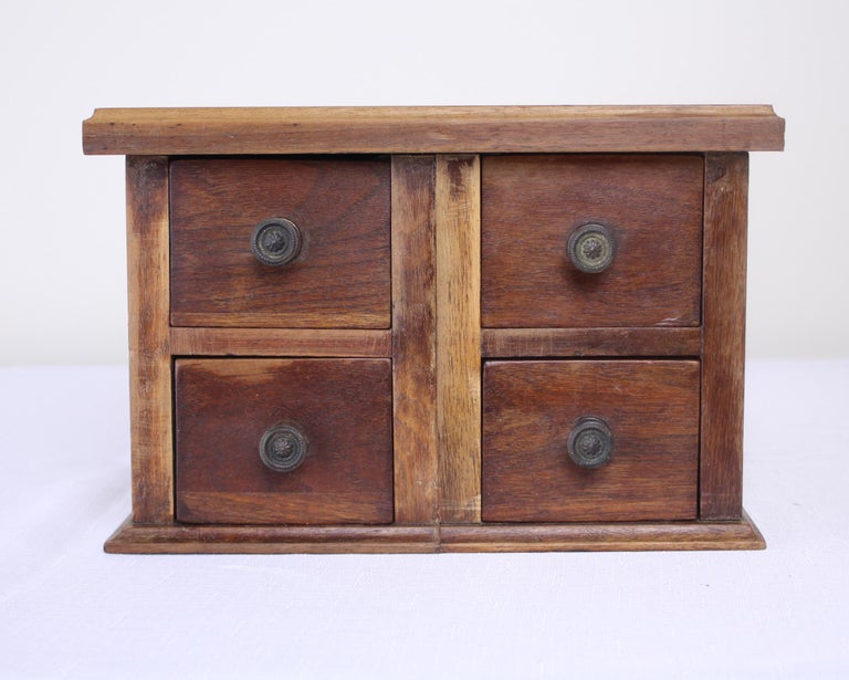 Four Drawer English Oak Box For Sale At 1stdibs