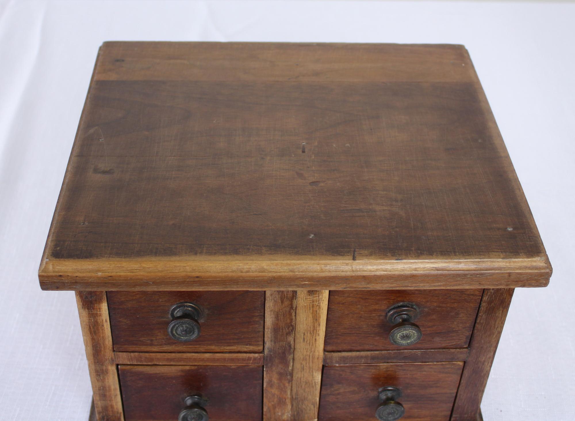 Four-Drawer English Oak Box For Sale 1