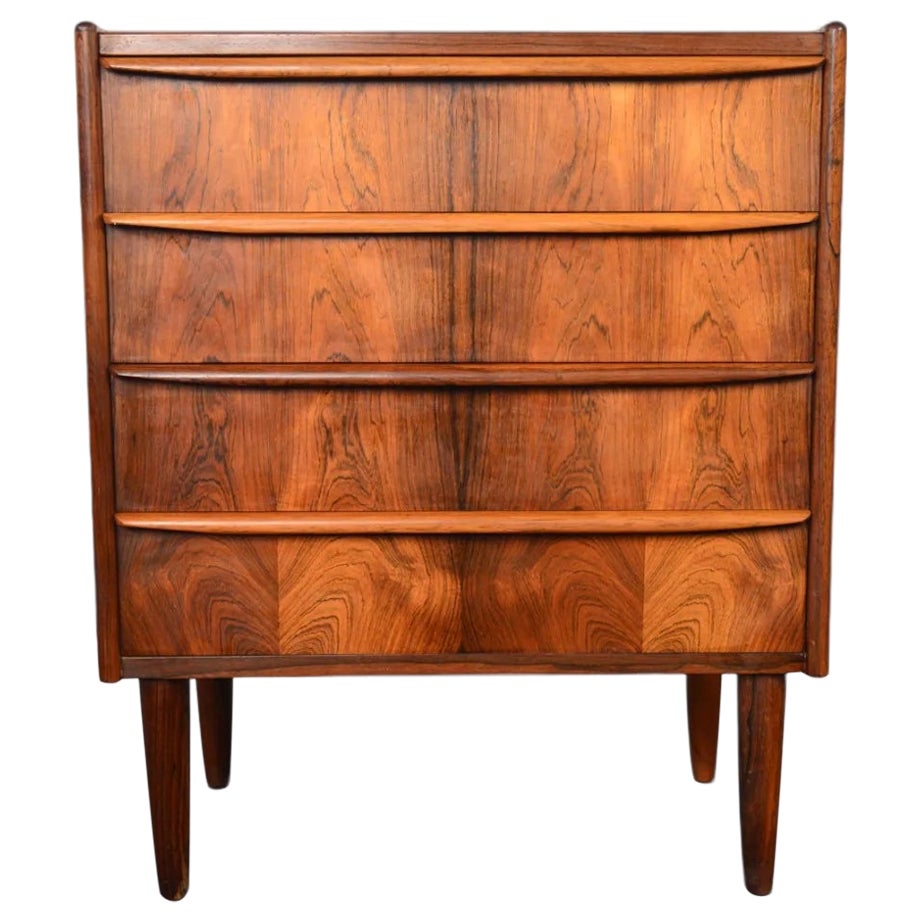 Four Drawer Full Profile Gentlemans Chest in Brazilian Rosewood