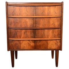 Four Drawer Full Profile Gentlemans Chest in Brazilian Rosewood