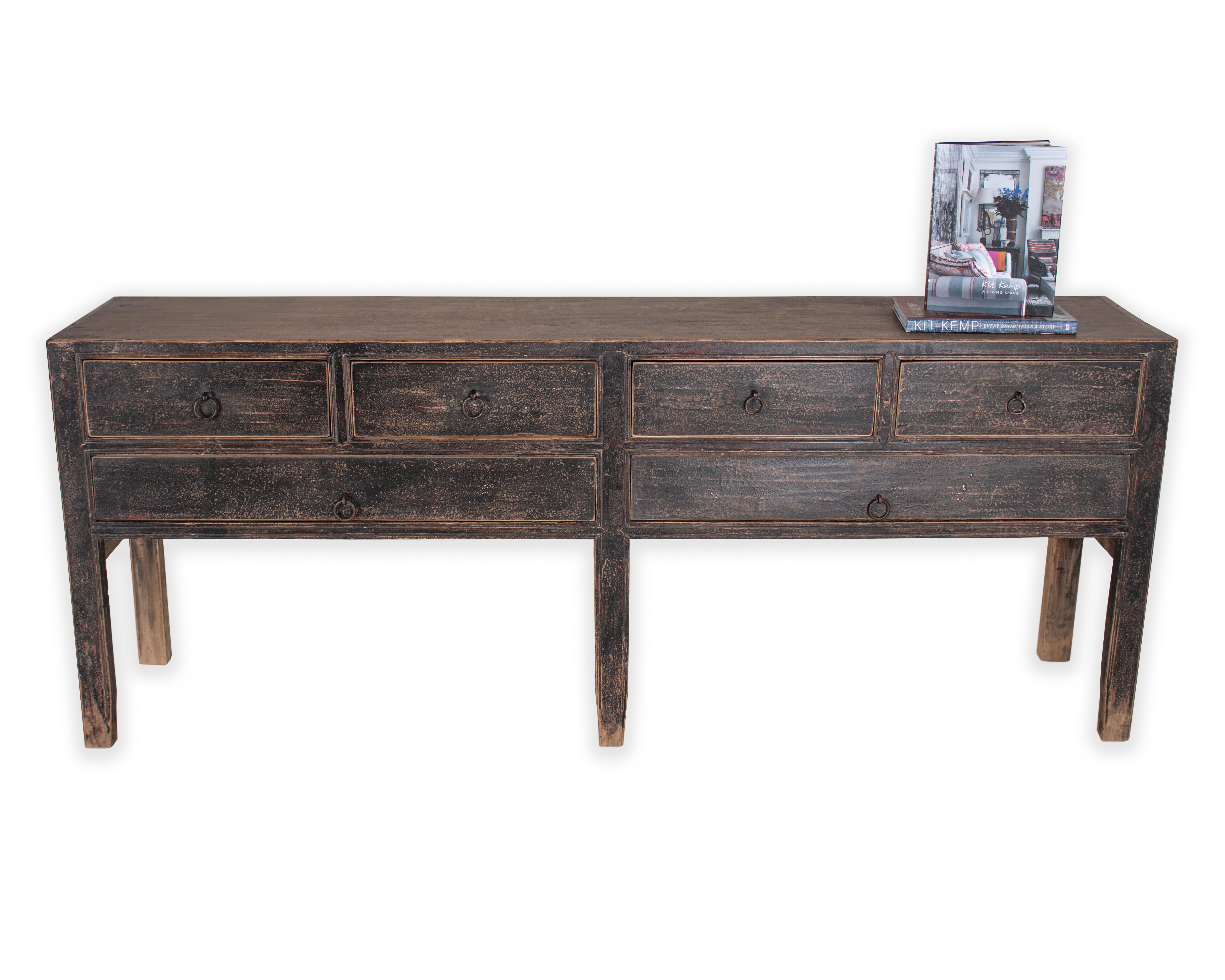 Contemporary Four Drawer Sideboard in Original Paint Patina