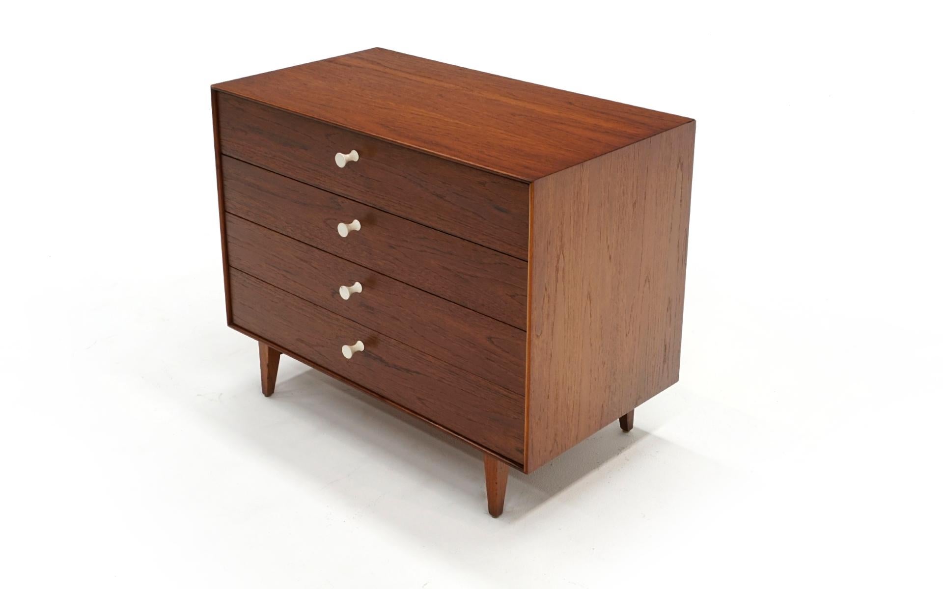 American Four Drawer Thin Edge Dresser / Chest of Drawers in Rosewood by George Nelson For Sale