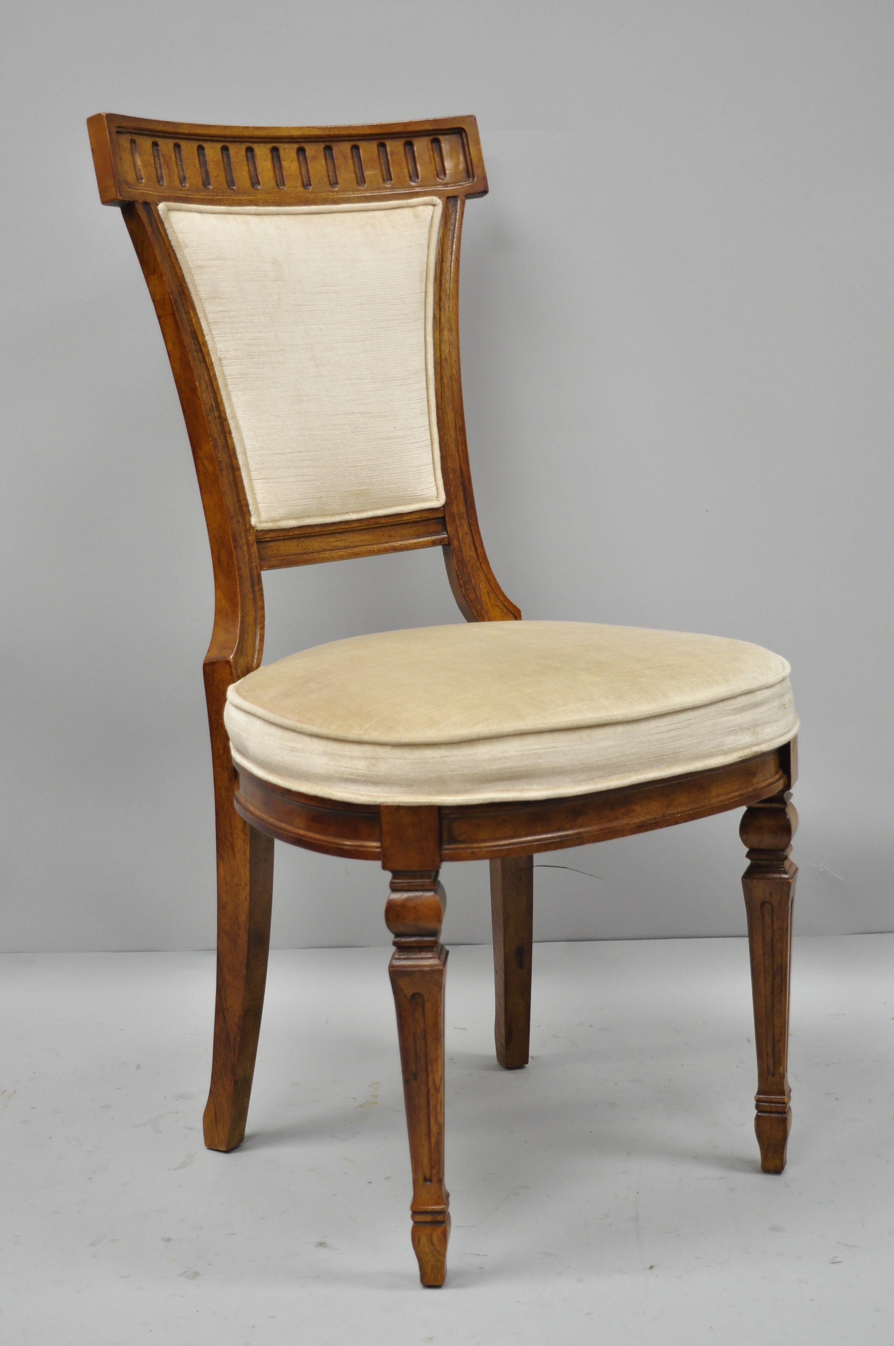 Four Drexel Heritage French Empire Regency Style Dining Side Chairs 4