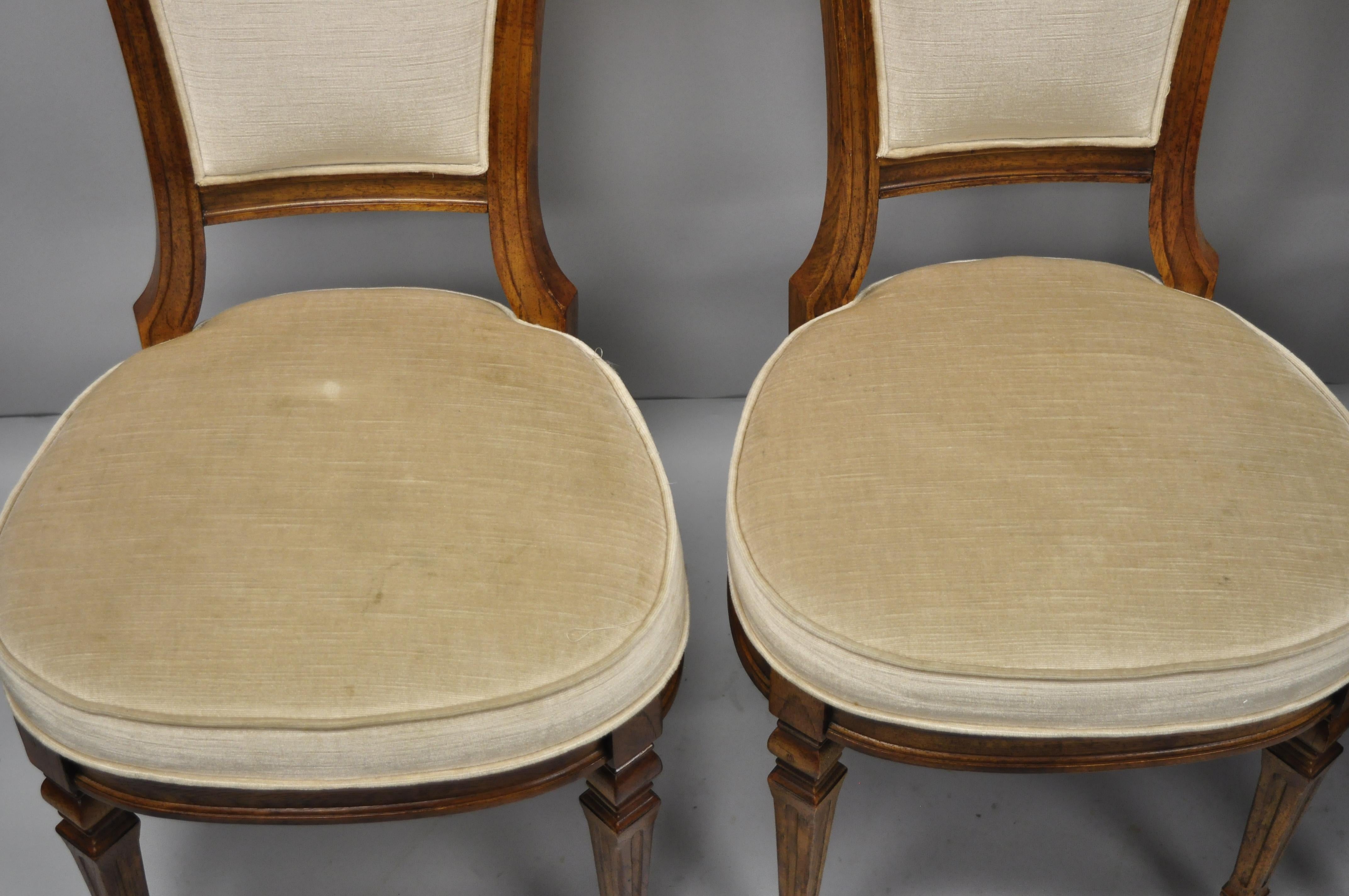 American Four Drexel Heritage French Empire Regency Style Dining Side Chairs