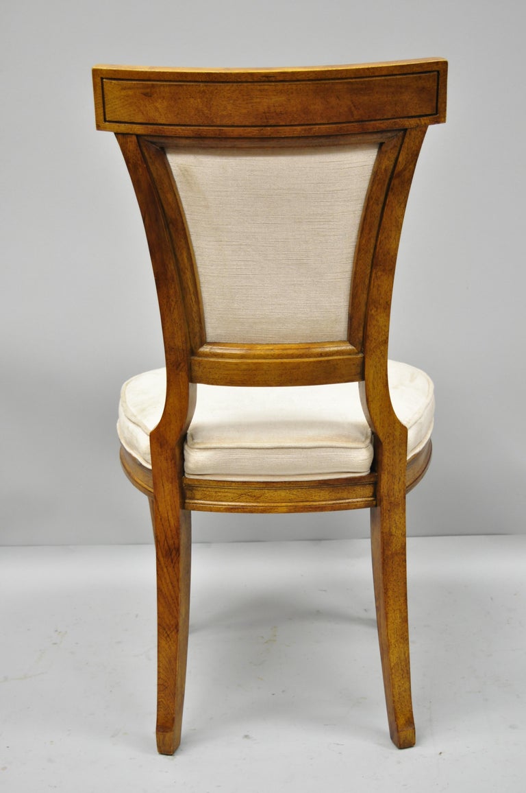 Four Drexel Heritage French Empire Regency Style Dining Side Chairs For