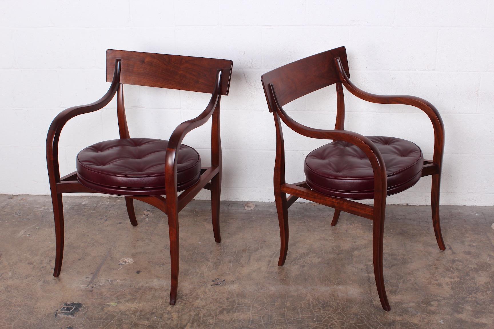 Quatre chaises Dunbar Alexandria d'Edward Wormley Excellent état - En vente à Dallas, TX