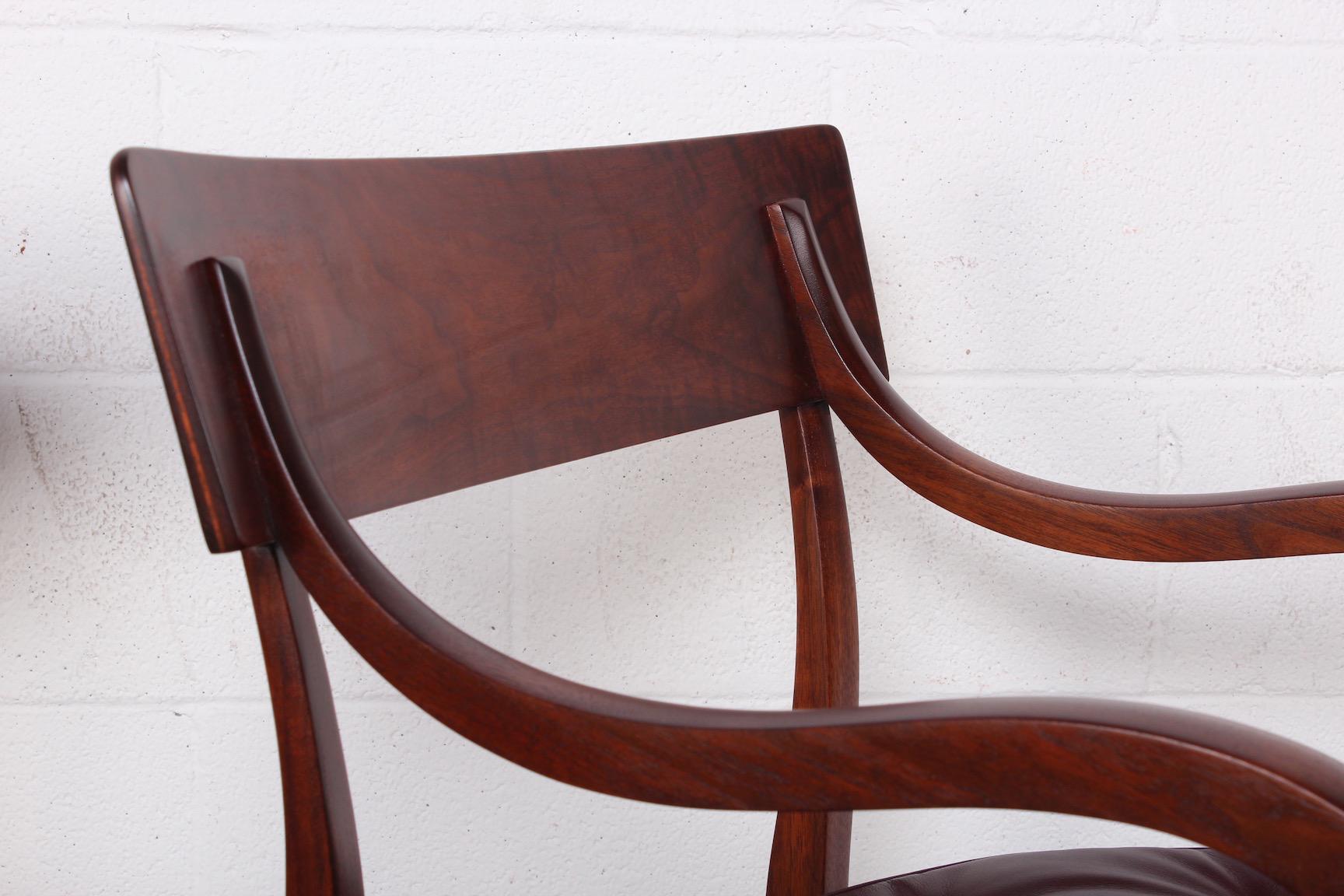 Milieu du XXe siècle Quatre chaises Dunbar Alexandria d'Edward Wormley en vente