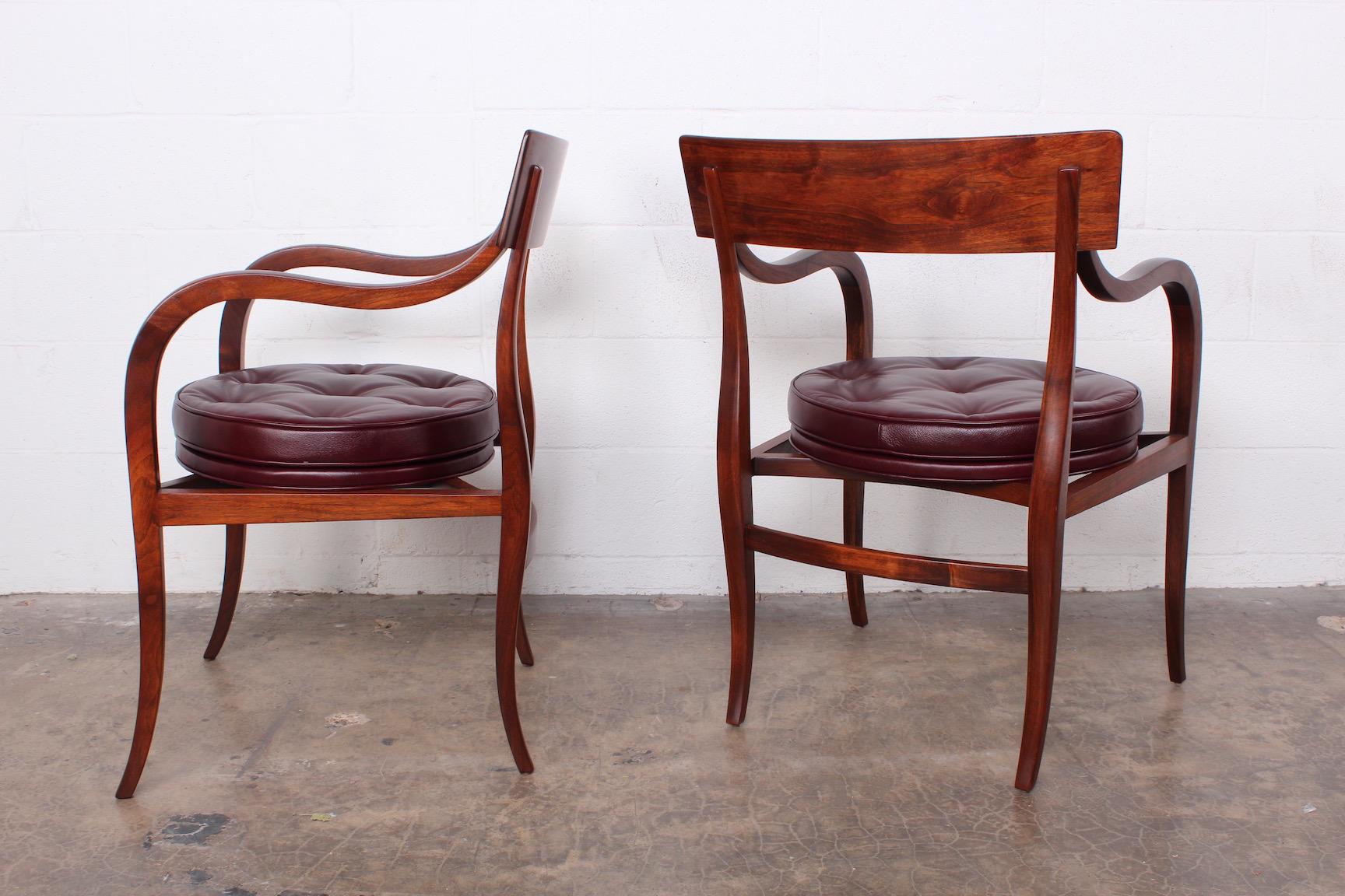 Four Dunbar Alexandria Chairs by Edward Wormley For Sale 2