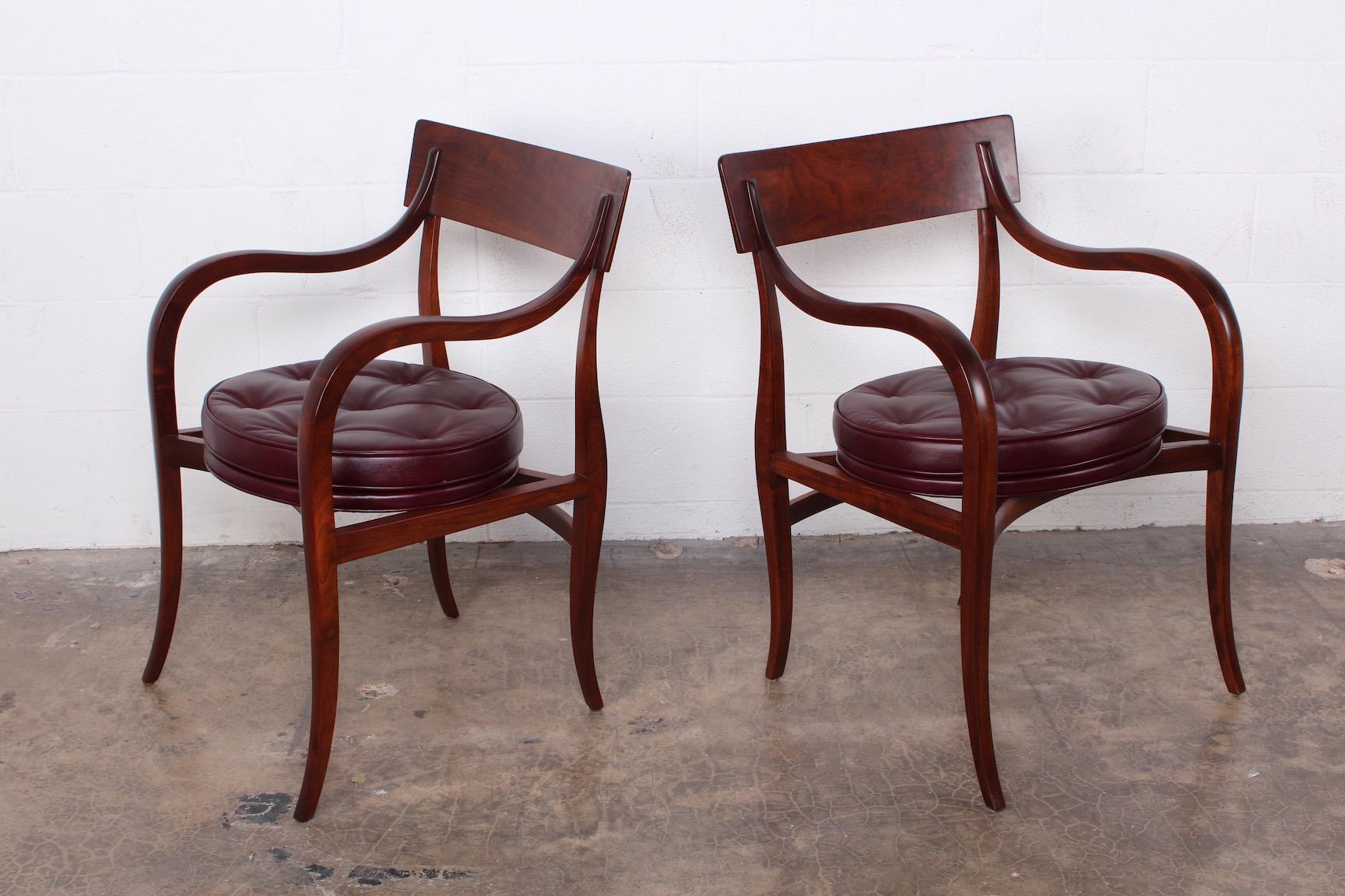 Four Dunbar Alexandria Chairs by Edward Wormley For Sale 3
