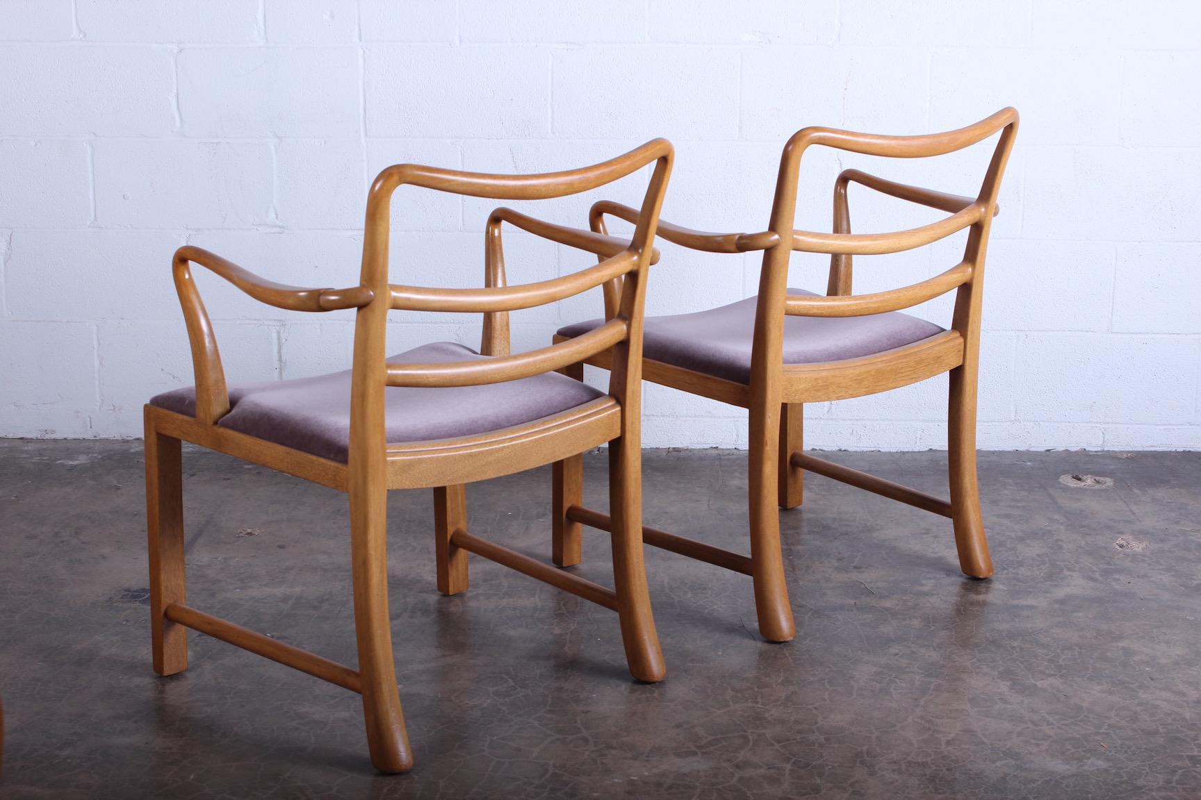 Four Dunbar Armchairs by Edward Wormley 5