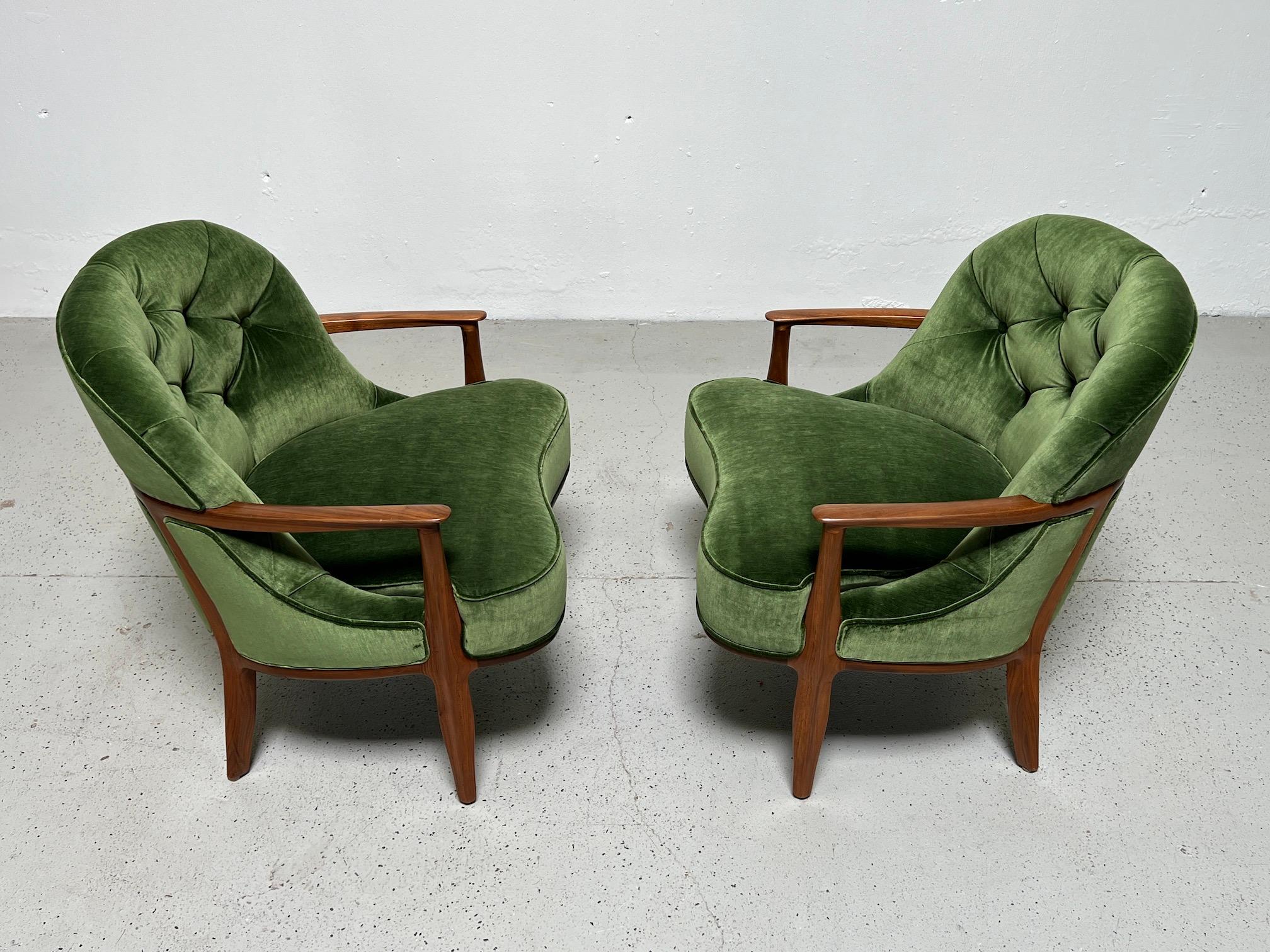 Four Dunbar Janus Lounge Chairs by Edward Wormley For Sale 5