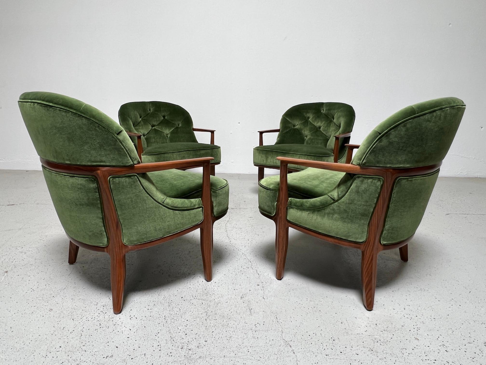 Four Dunbar Janus Lounge Chairs by Edward Wormley 11