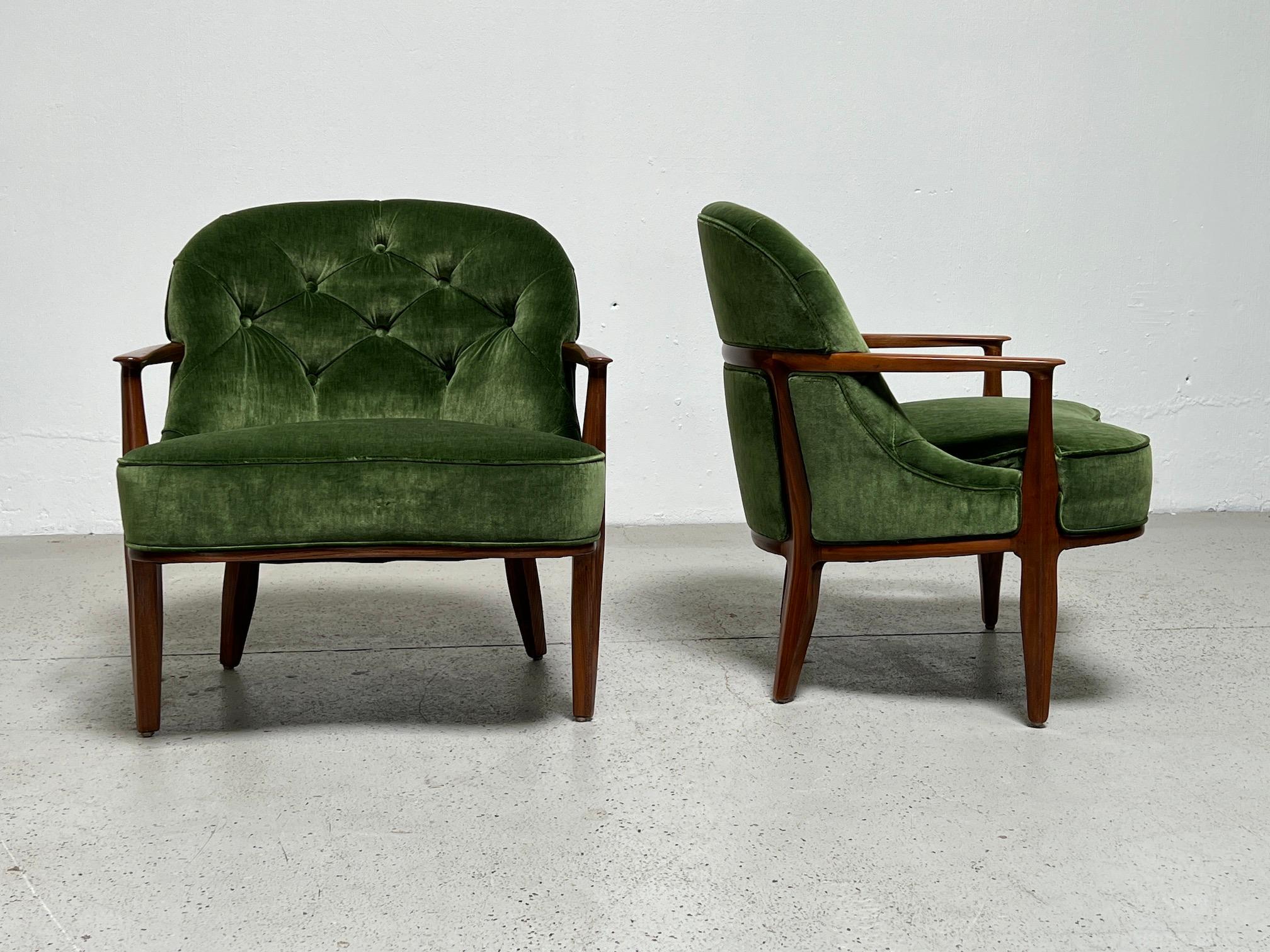 Four Dunbar Janus Lounge Chairs by Edward Wormley For Sale 1