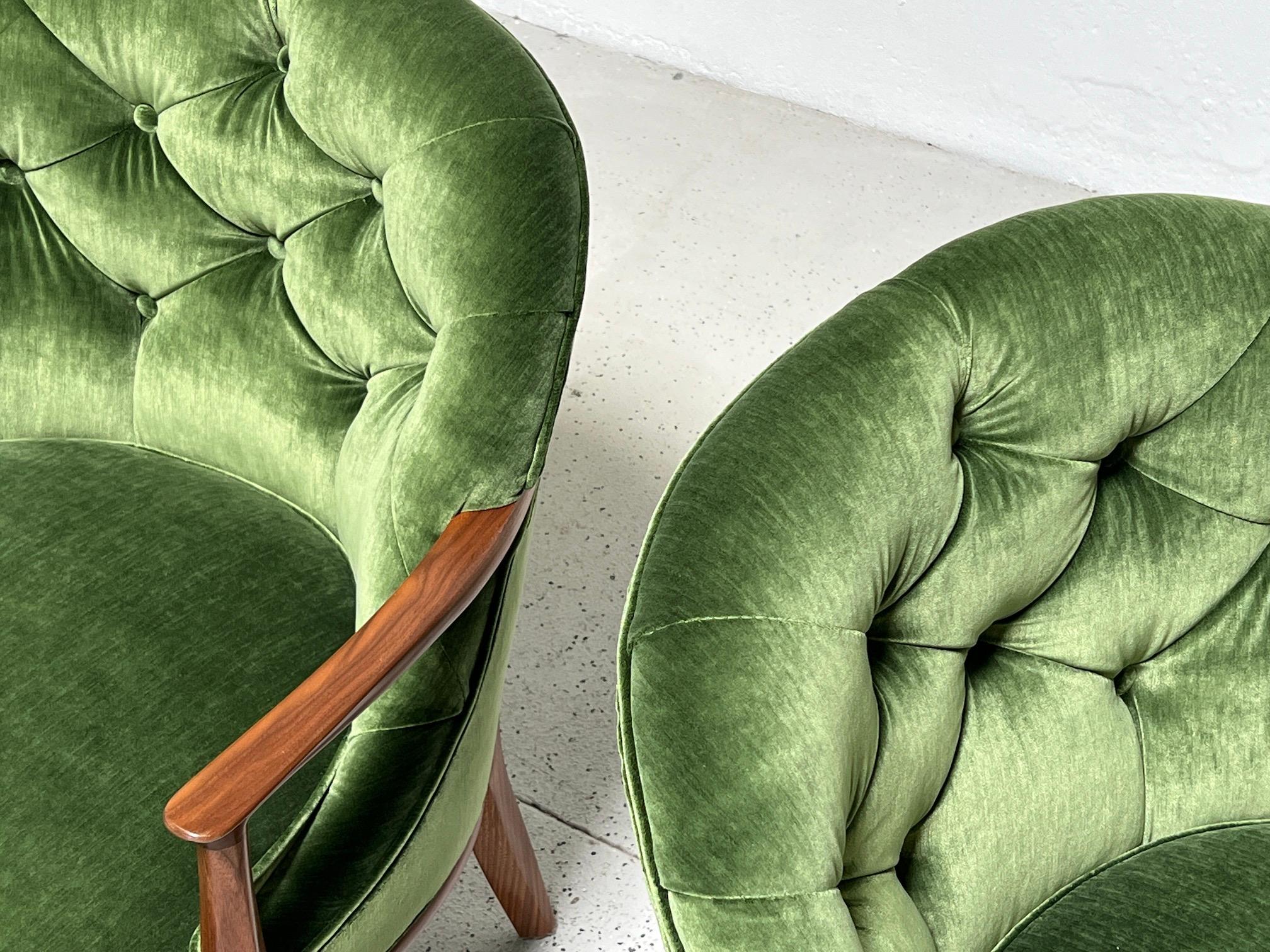 Four Dunbar Janus Lounge Chairs by Edward Wormley 3