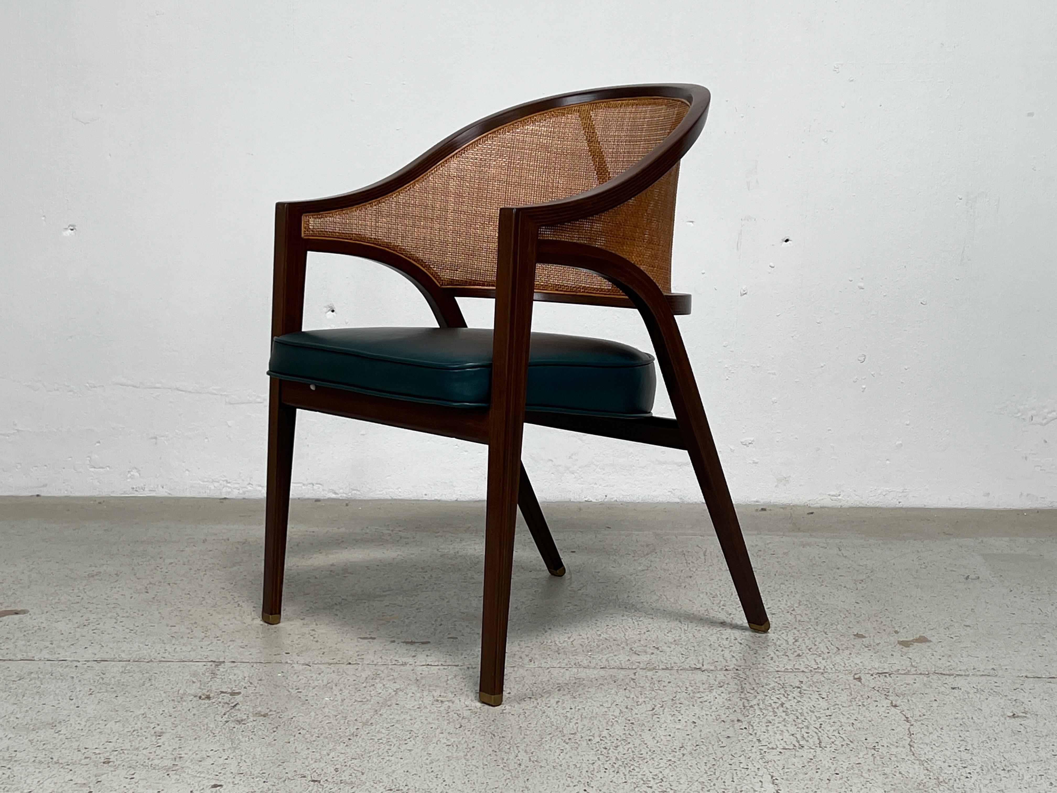 Walnut Four Dunbar Y-Back Chiairs by Edward Wormley