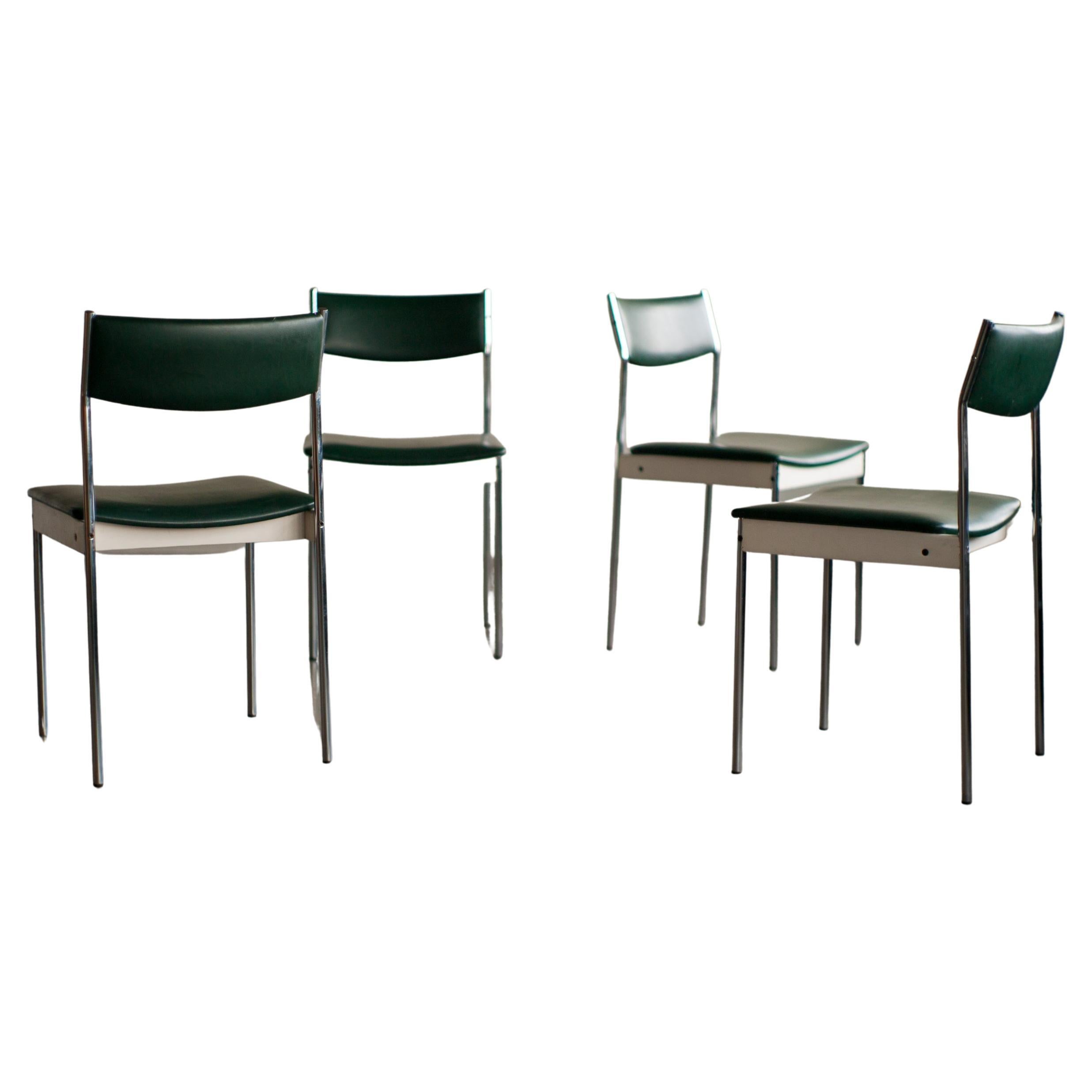 Four Dutch Design Dining Chairs