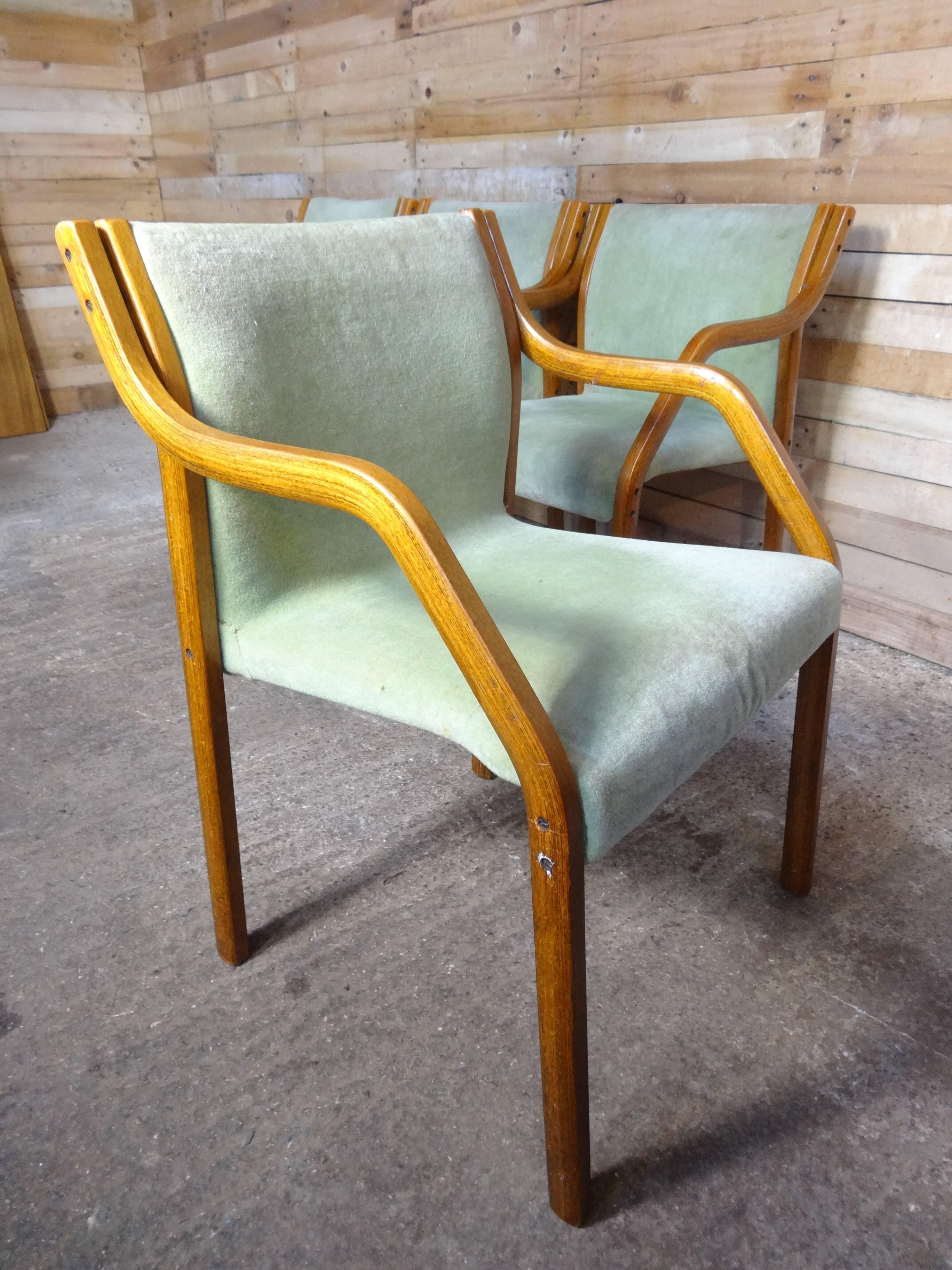 Four Early 1970s Dining Chairs in the Style of Preben Fabricius / Knoll For Sale 3