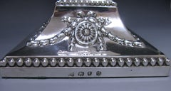 Four elegant George III Antique Silver Candlesticks