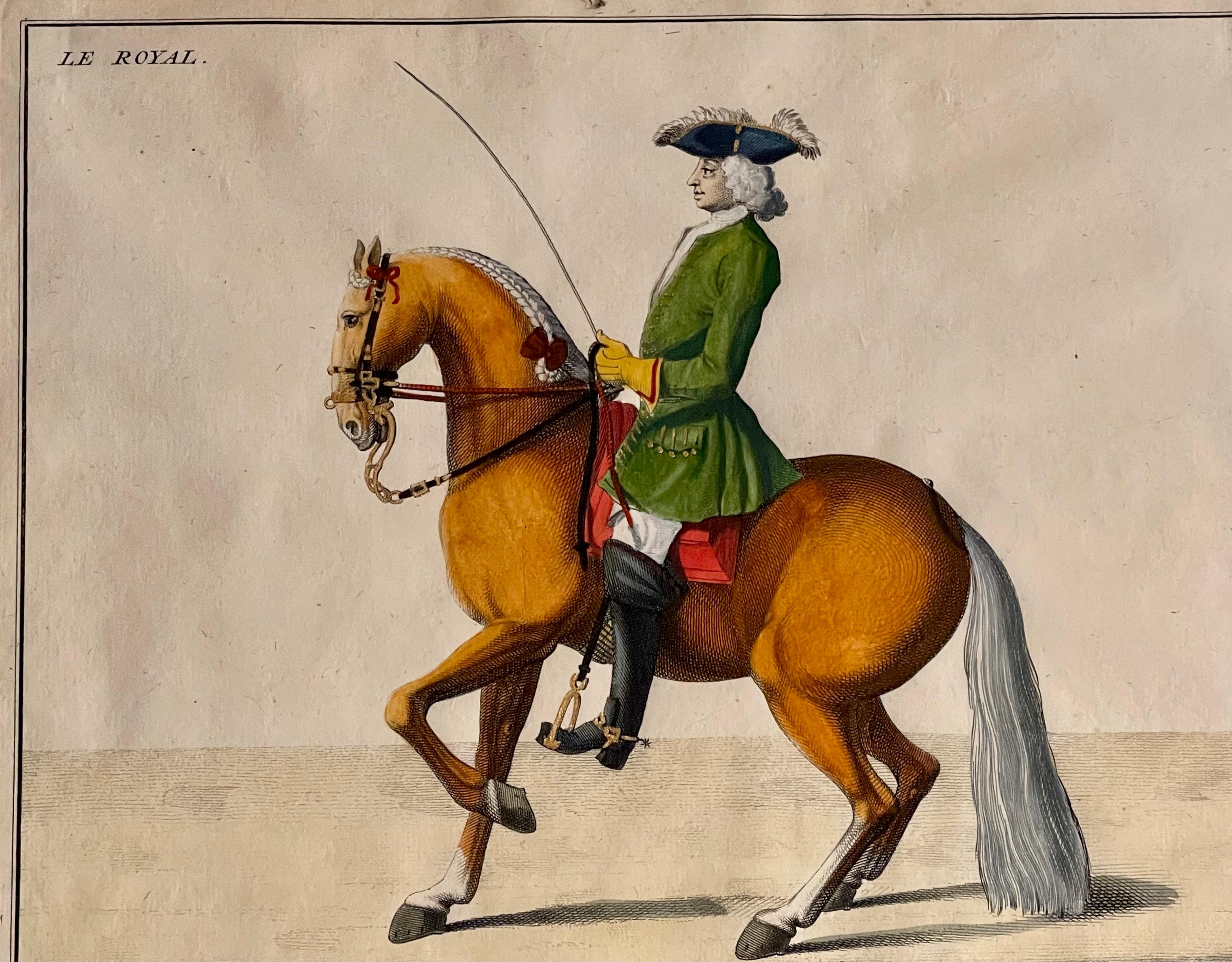 Four Engravings of Horse Riders Le Sensible, Le Royal, Le Conquerant, Le Ballon 2