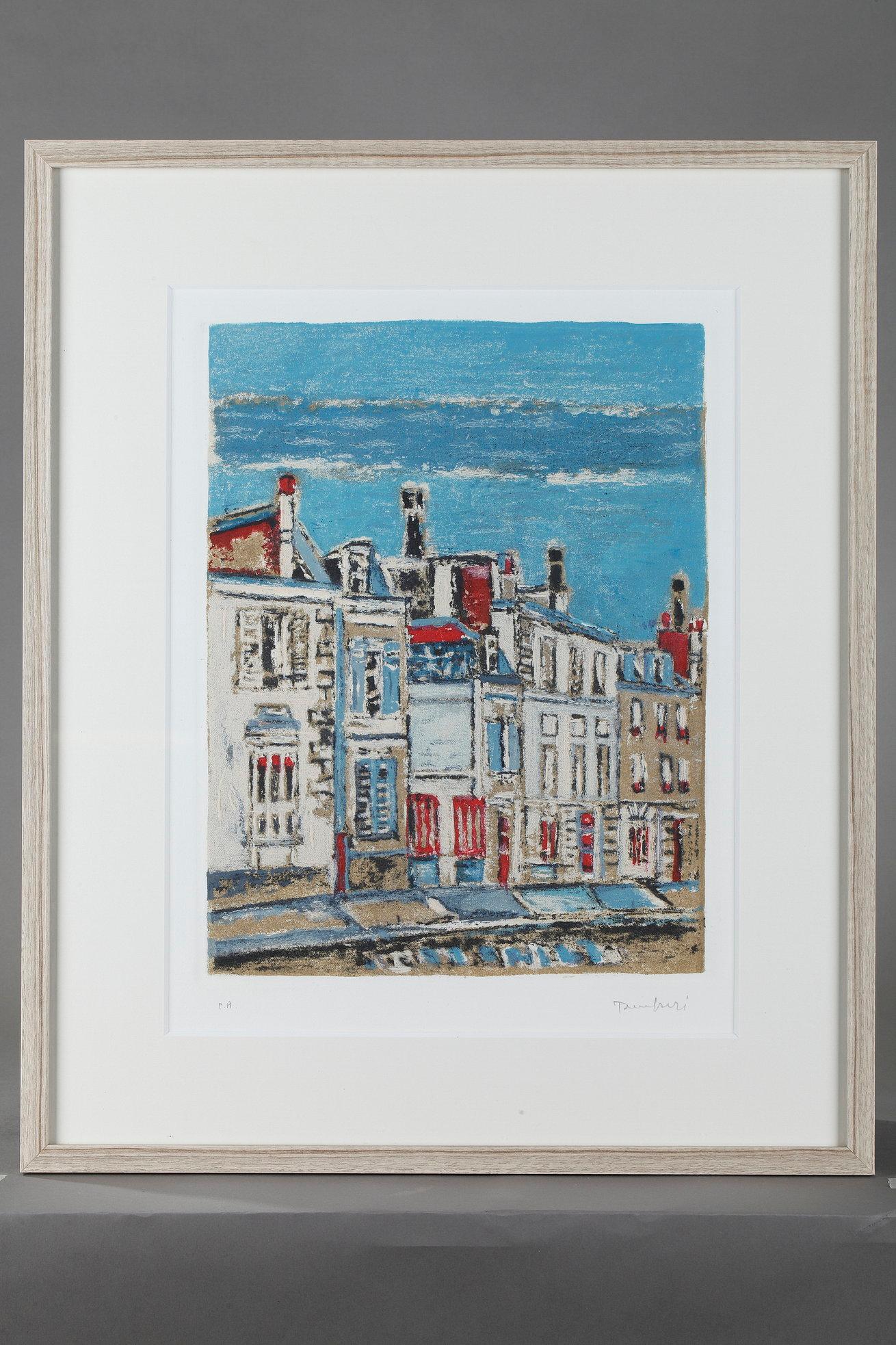 Views of the districts of Paris by the artist Orfeo TAMBURINI for the series 
