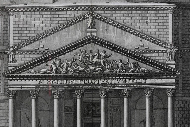 Four Engravings of The Pantheon by Francesco Piranesi at 1stDibs