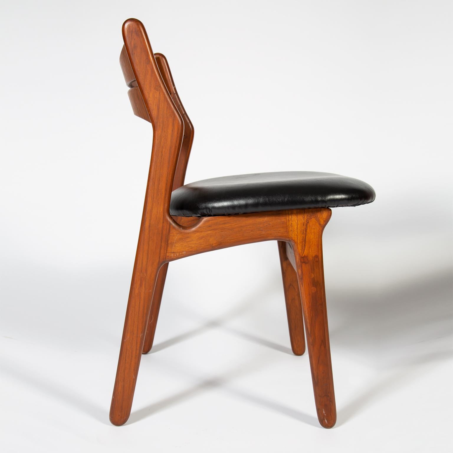 Mid-20th Century Four Erik Buck Dining Chairs For Sale