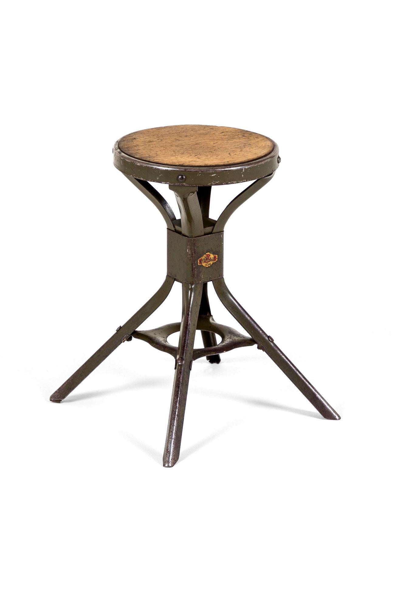 Four Evertaut Company Industrial Stools For Sale 4
