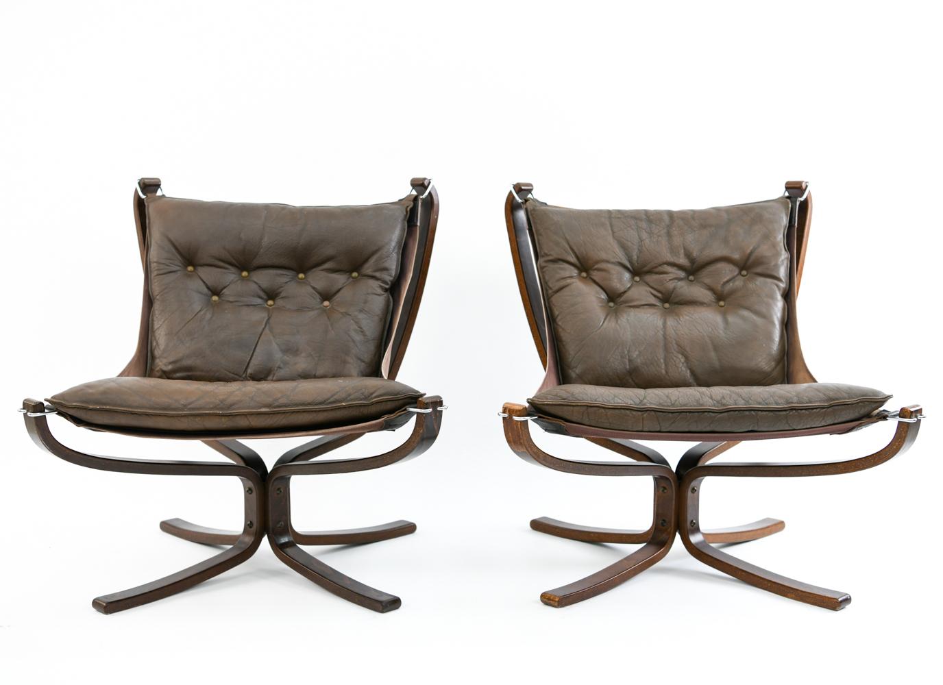 Four Falcon Chairs by Sigurd Ressell for Vatne Møbler 3