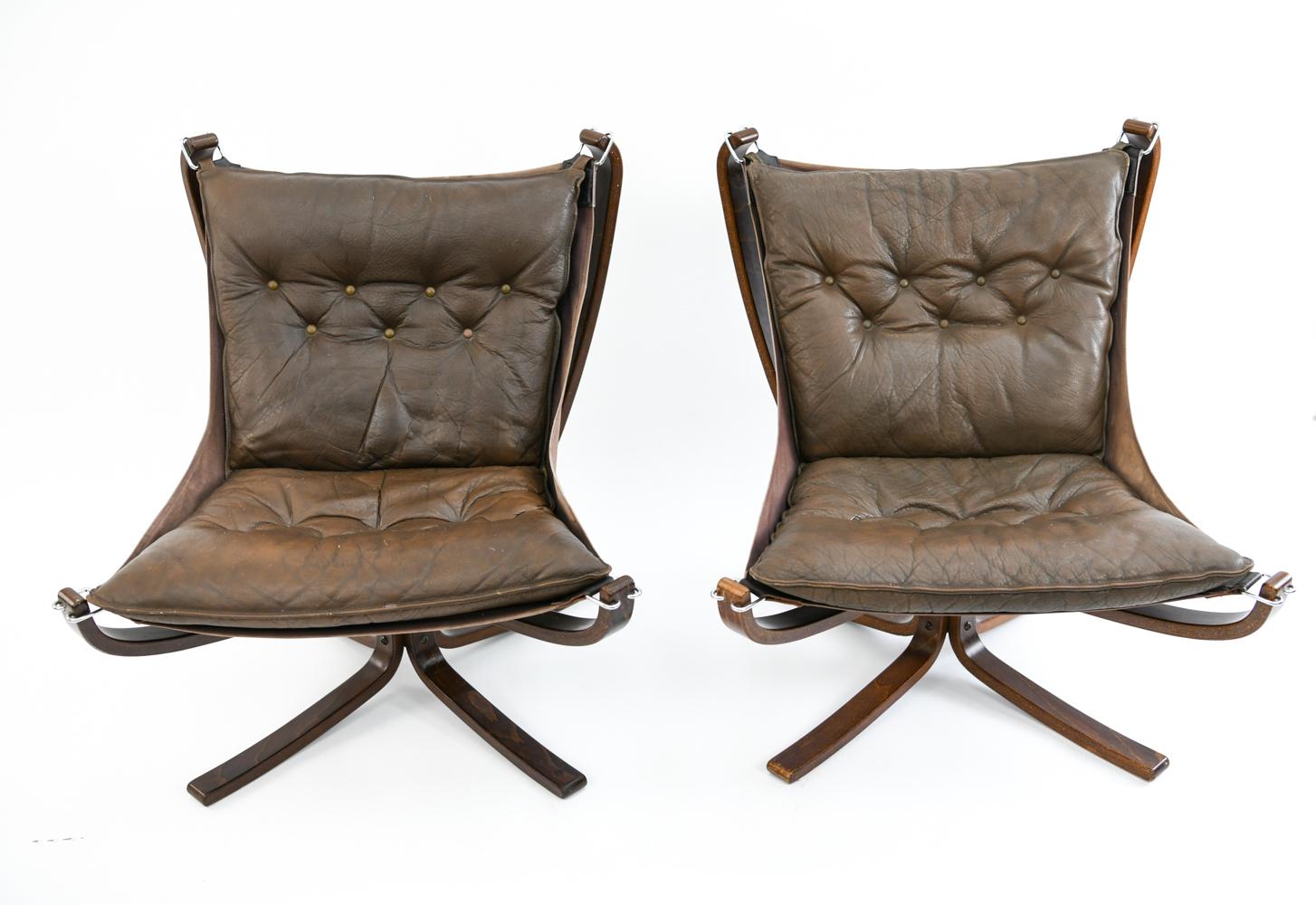 Four Falcon Chairs by Sigurd Ressell for Vatne Møbler 4