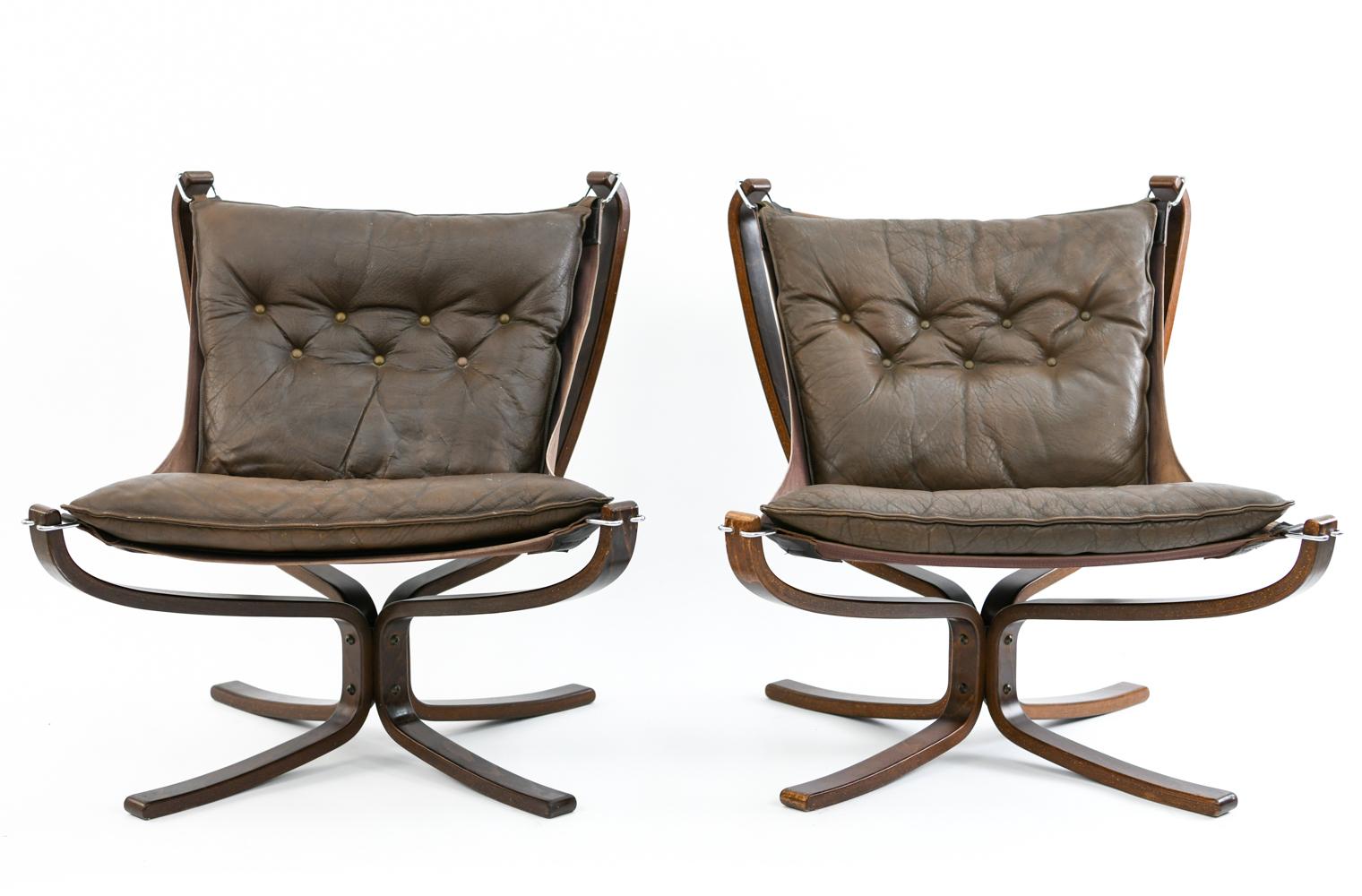 Four Falcon Chairs by Sigurd Ressell for Vatne Møbler 5