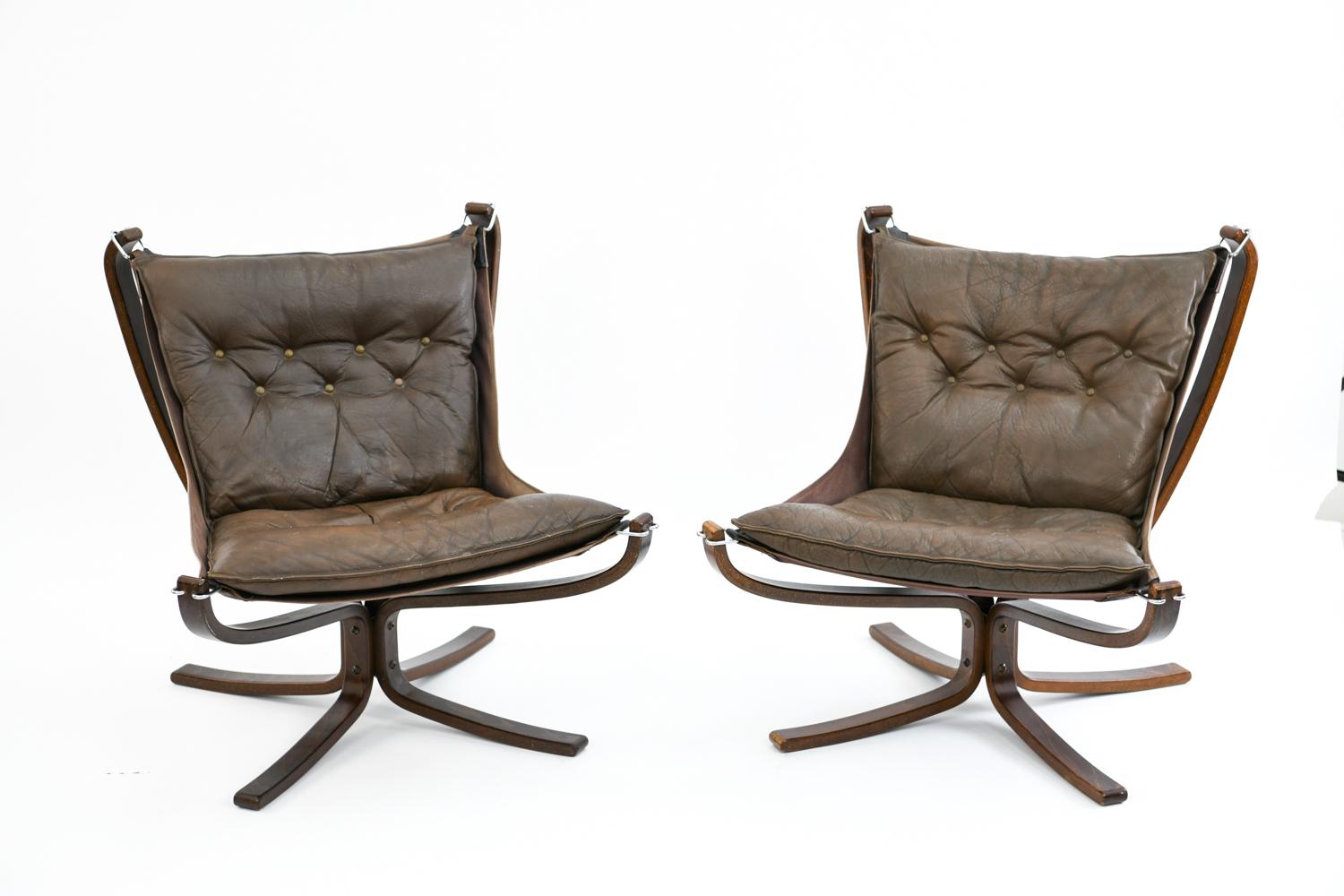 Norwegian Four Falcon Chairs by Sigurd Ressell for Vatne Møbler