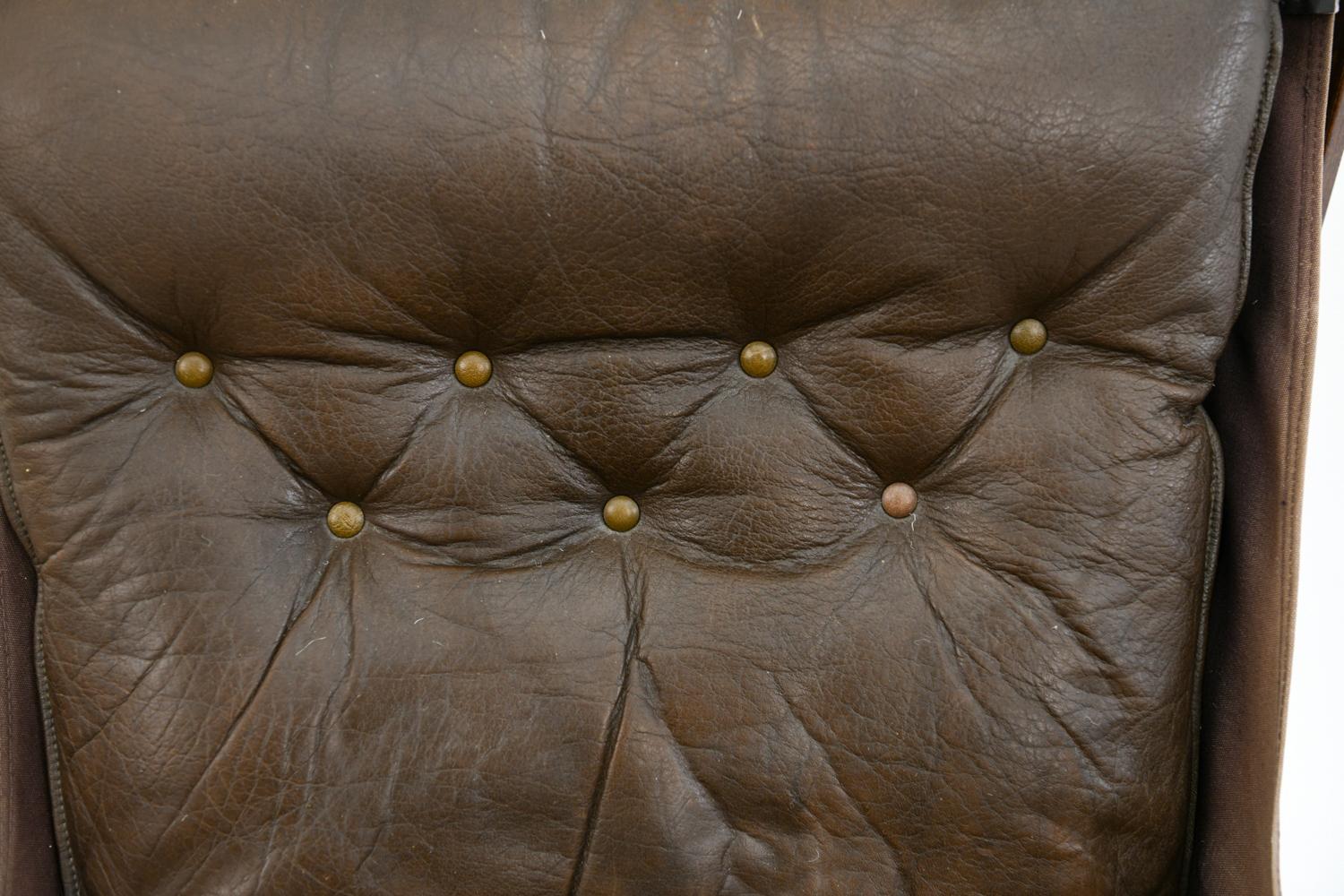 Leather Four Falcon Chairs by Sigurd Ressell for Vatne Møbler