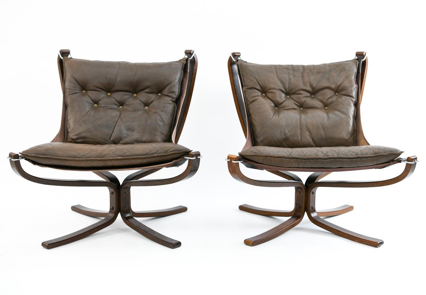 Four Falcon Chairs by Sigurd Ressell for Vatne Møbler 2