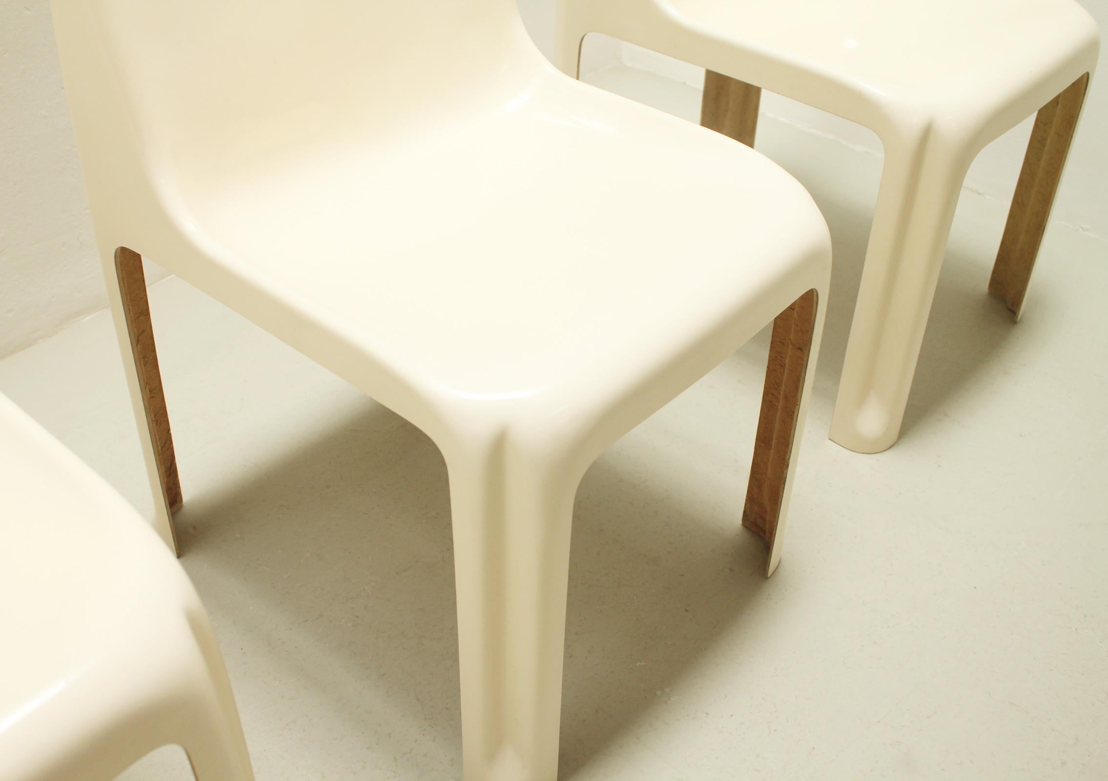 Four Fiberglass Chairs Model 35 by Antoni Blanc, Spain, 1971 For Sale 1