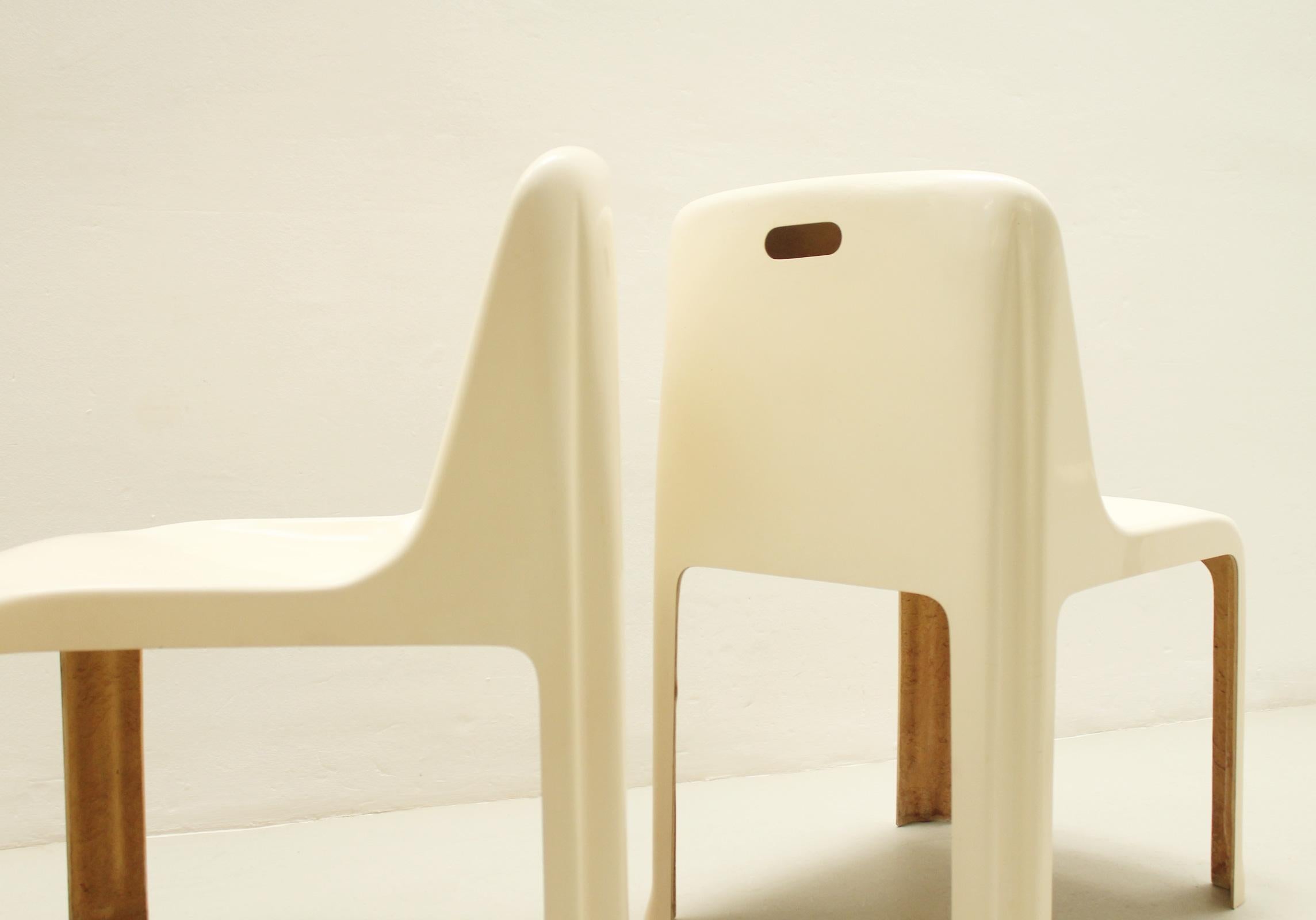 Four Fiberglass Chairs Model 35 by Antoni Blanc, Spain, 1971 For Sale 2
