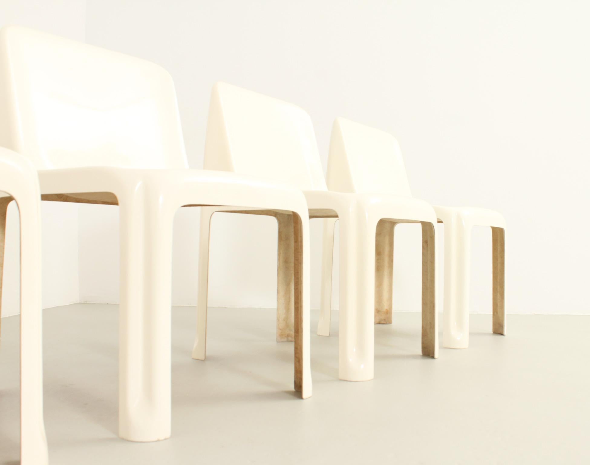 Four Fiberglass Chairs Model 35 by Antoni Blanc, Spain, 1971 For Sale 3
