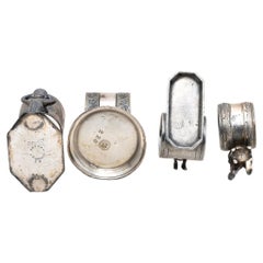 Four Figural Victorian Silverplate Napkin Rings