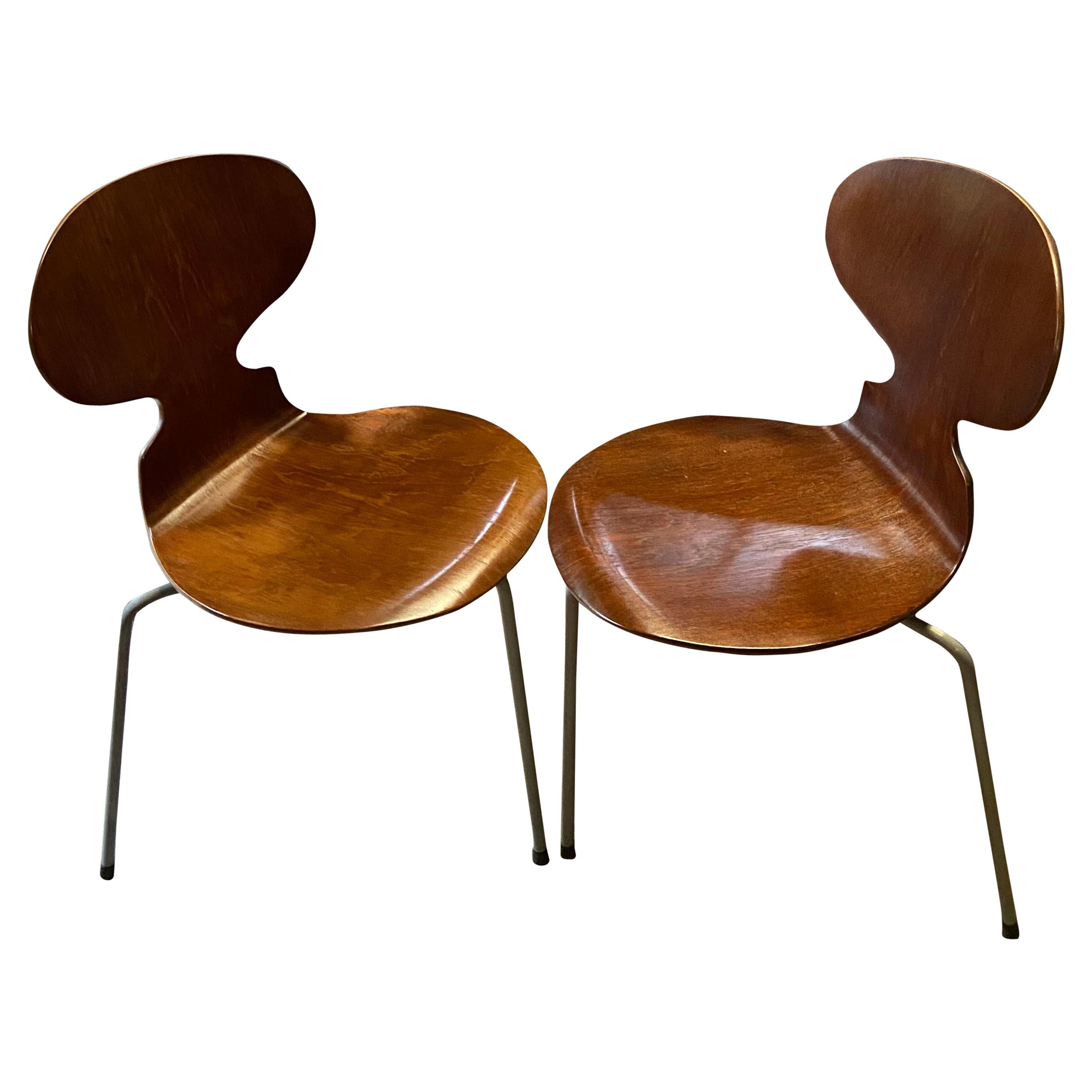 Four First Edition Ant Chairs by Arne Jacobsen for Fritz Hansen