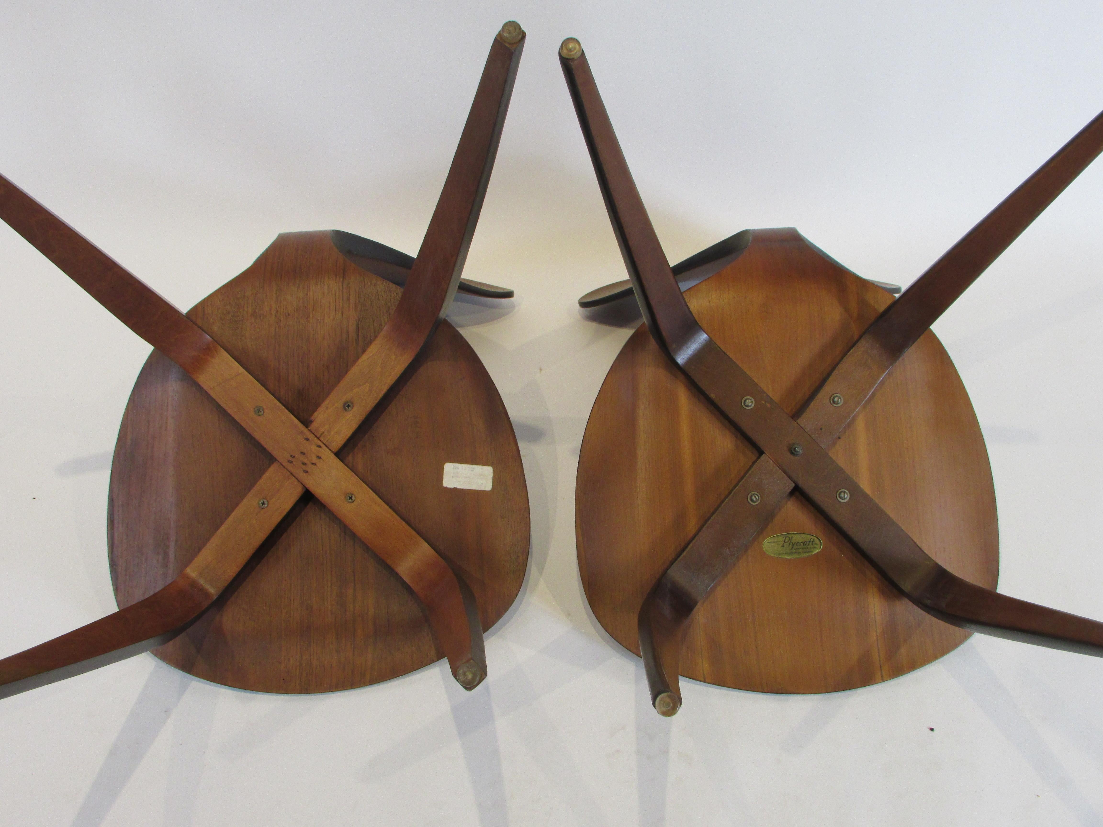 Four First Generation Norman Cherner Plycraft Dining Chairs in vendita 5