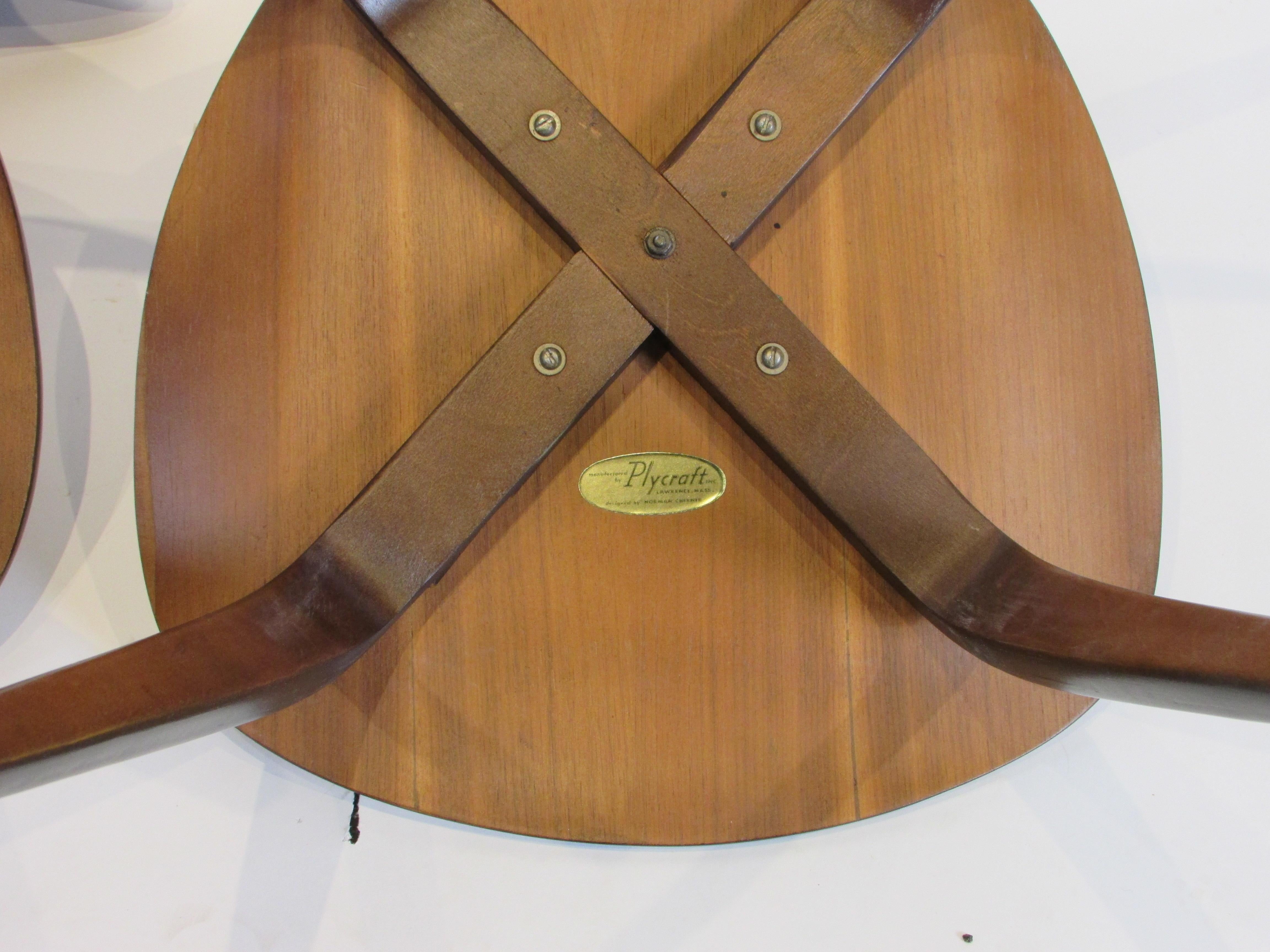 Four First Generation Norman Cherner Plycraft Dining Chairs in vendita 6