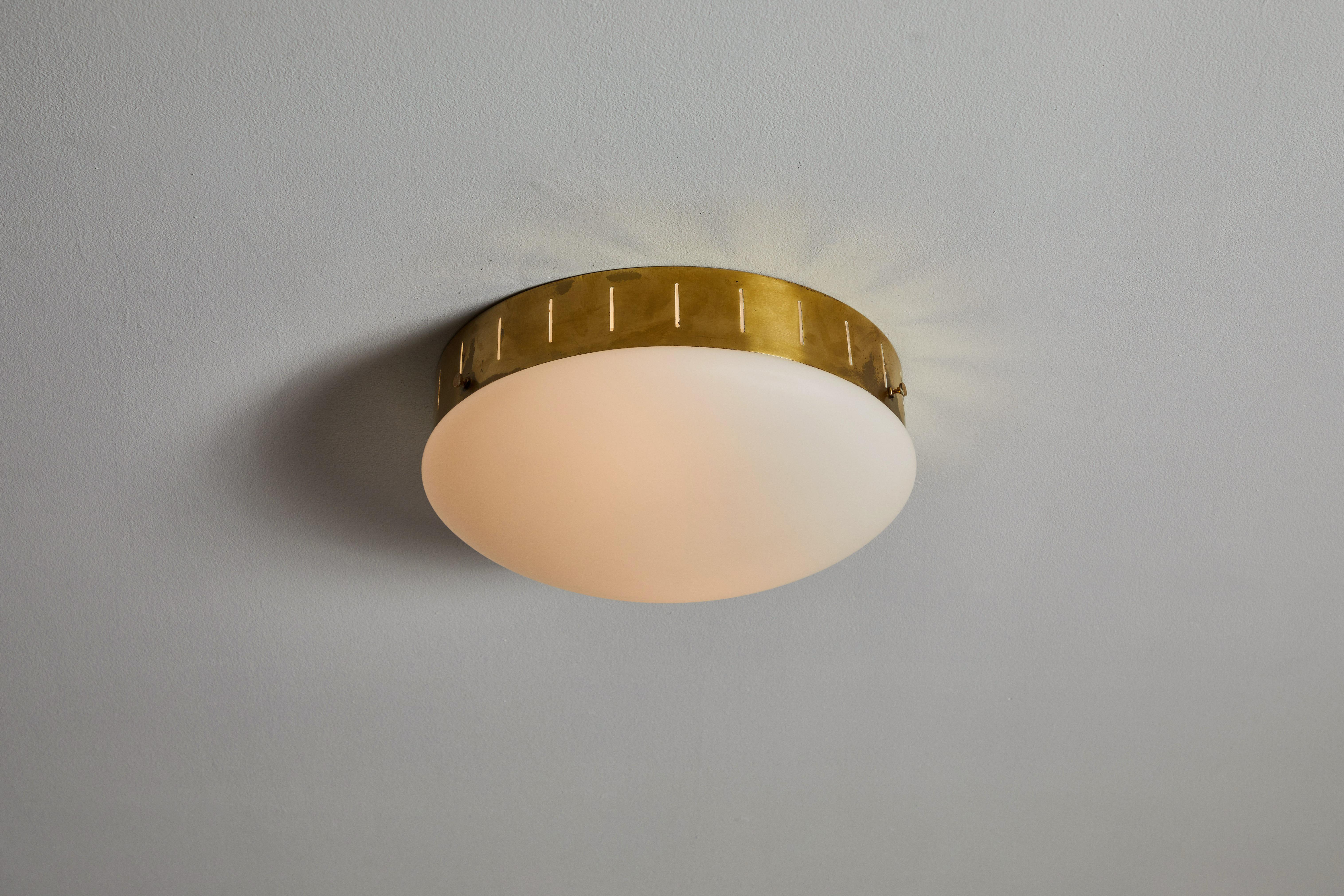 Italian Single Flushmount Ceiling Light by Stilux