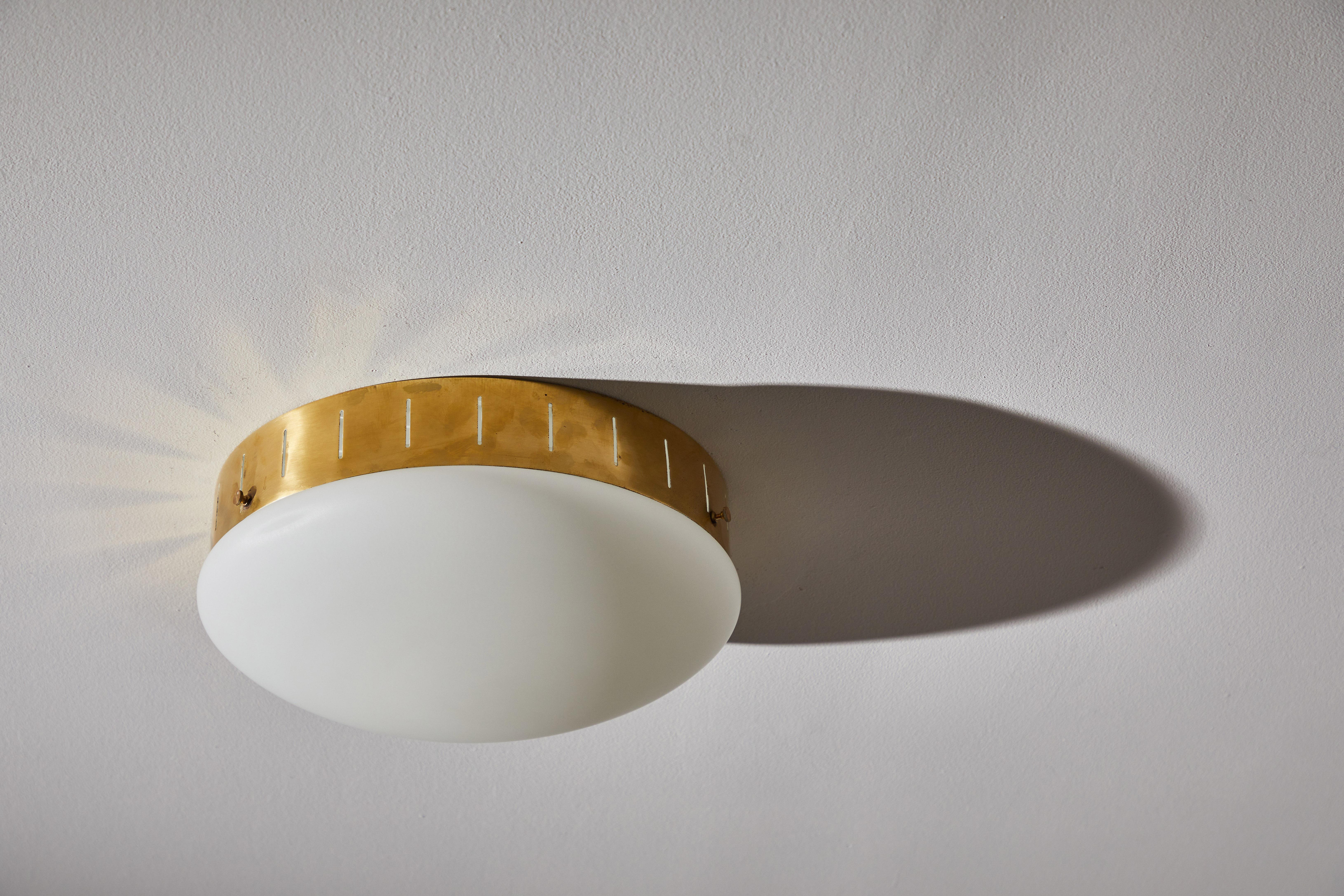 Mid-20th Century Single Flushmount Ceiling Light by Stilux