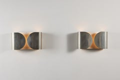 Quatre appliques "Foglio" de Tobia Scarpa pour Flos